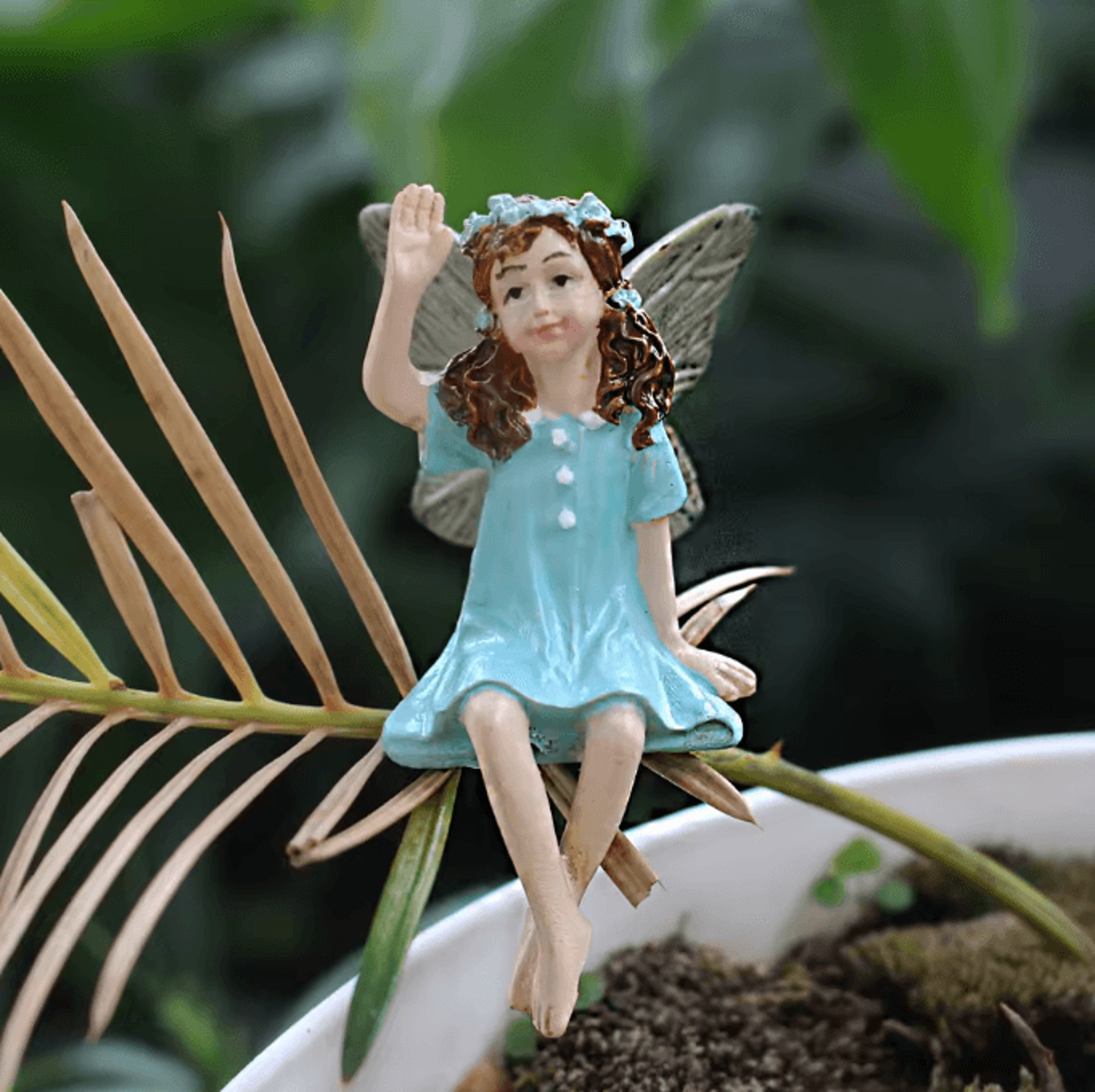 MagicSprout 6PCS Garden Fairy Figurines Set For Mini Garden  Plant Decor 4