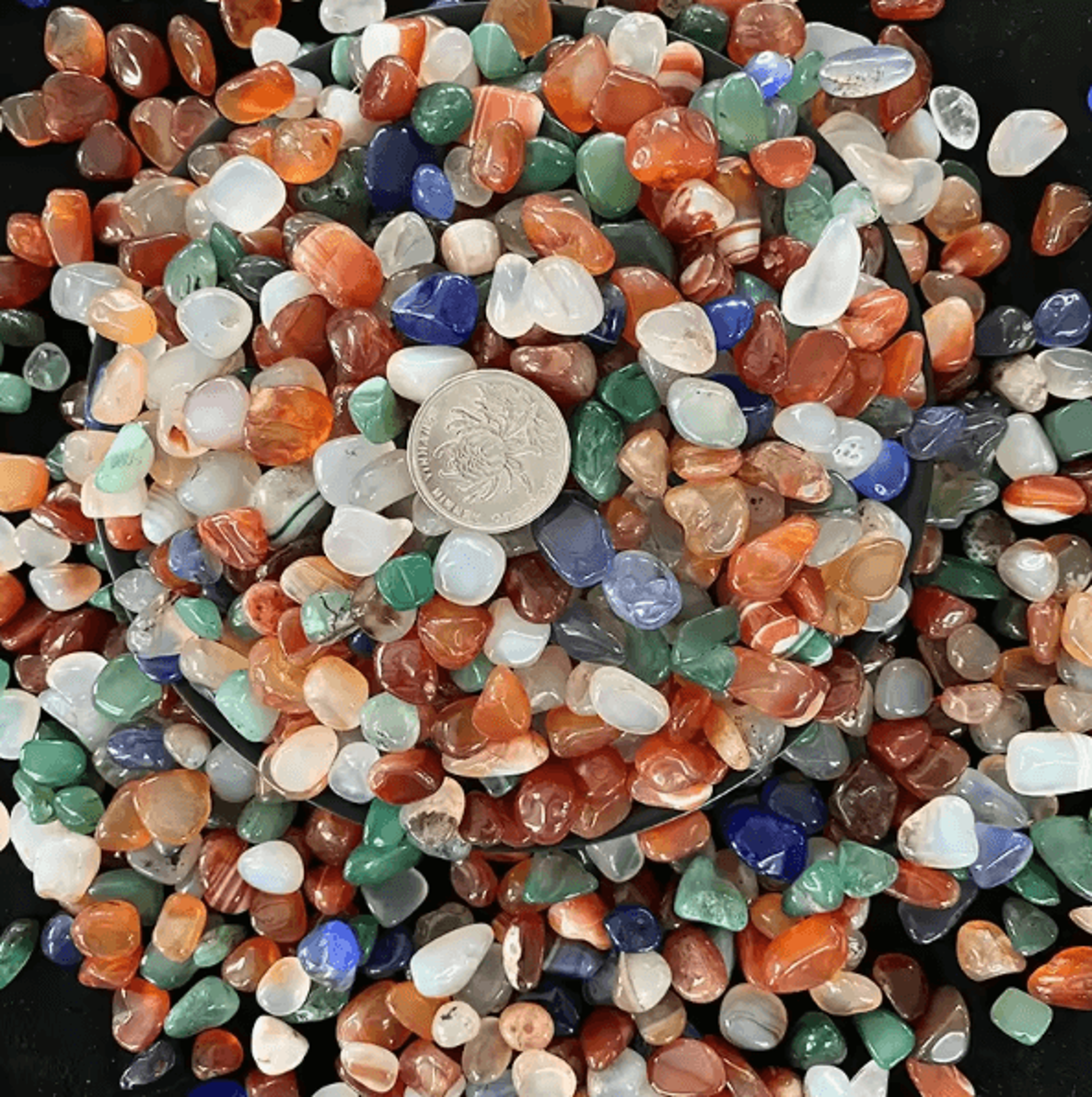 CrystalGlow 100g Colorful Agate Pebbles Decorative Stones For Aquarium  Home Decor 2