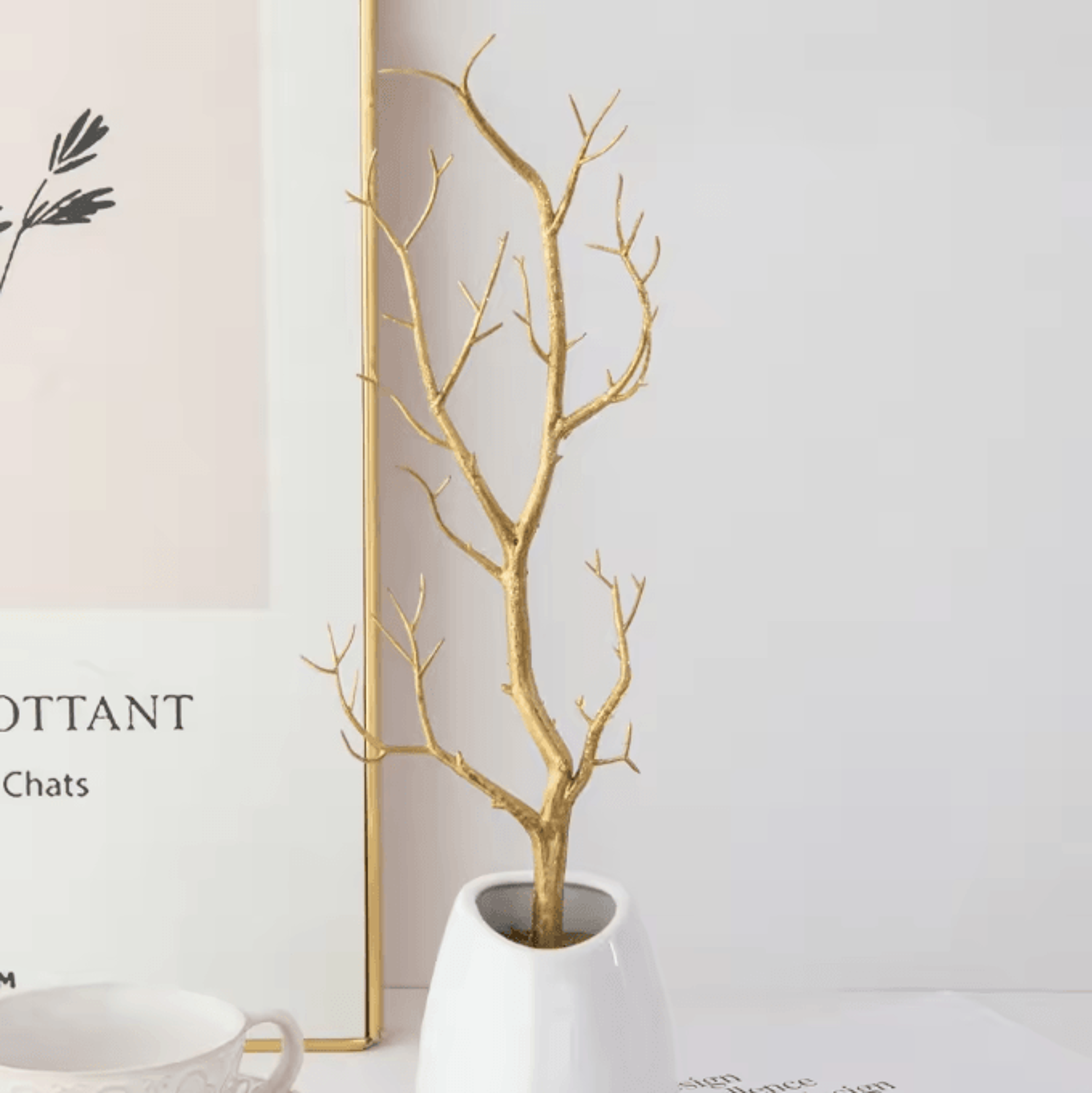 GlamTwigs Gold Artificial Antler Branches Decorative Set For Christmas  DIY Decor 2
