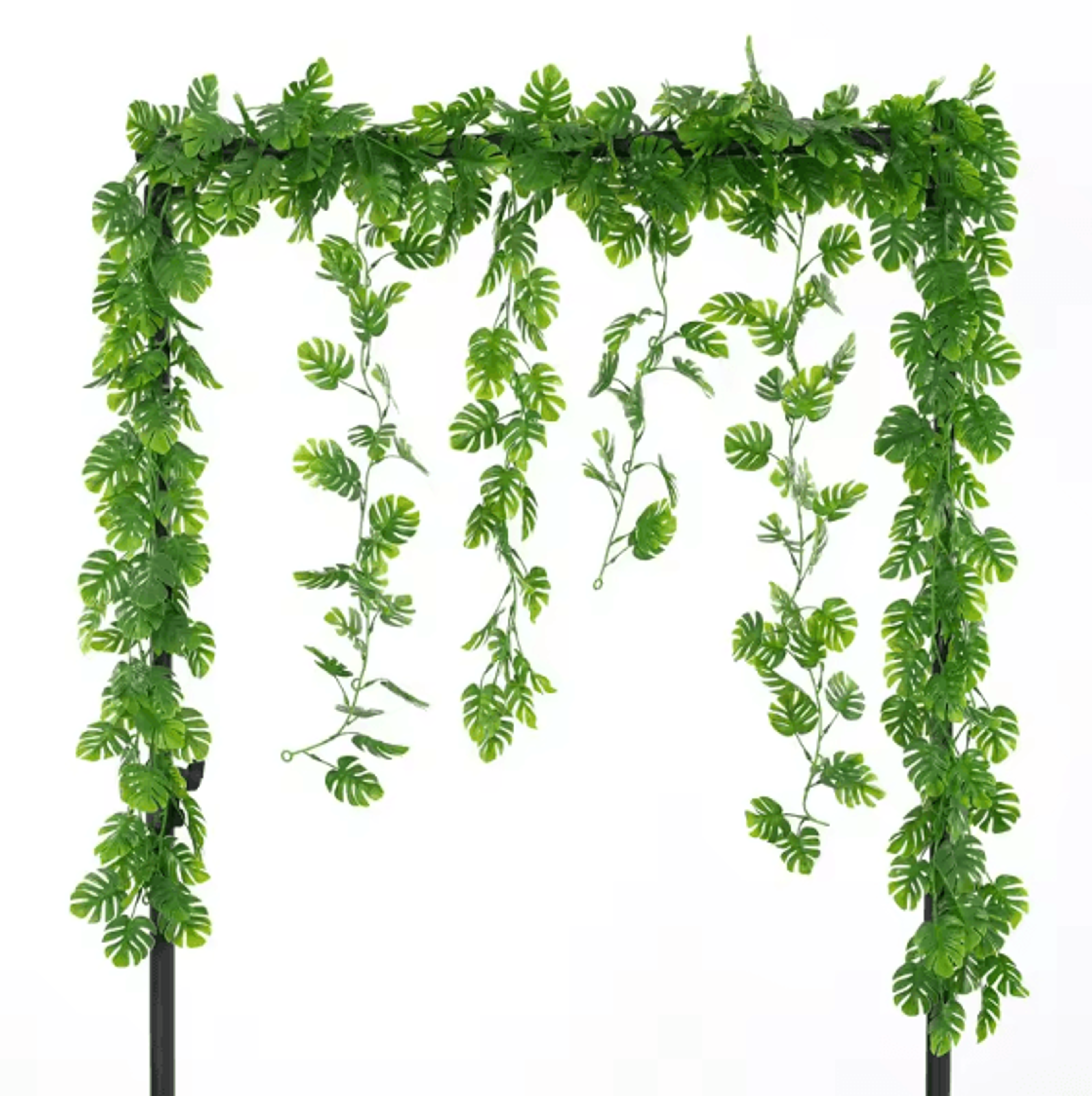 Artificial Monstera Hanging Vines  Tropical Leaf Greenery Decor For Home  Events 0