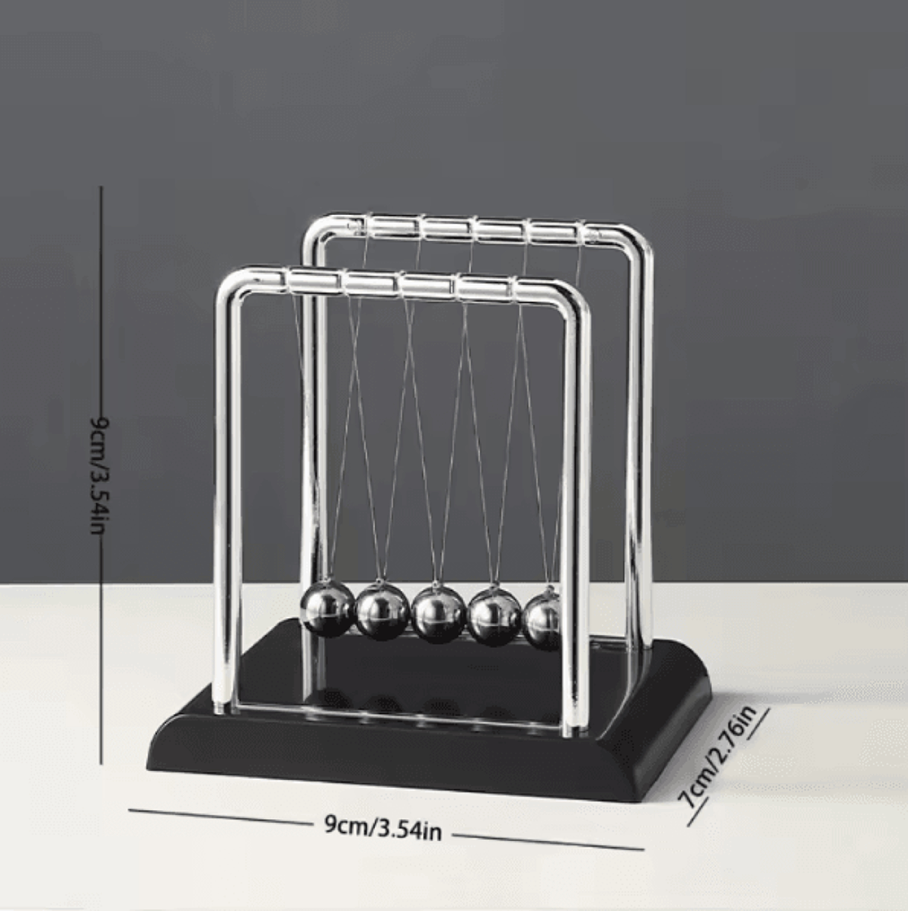 Newtons Cradle Balance Ball Desk Toy  Kinetic Energy Pendulum Decor  Science Gift 4