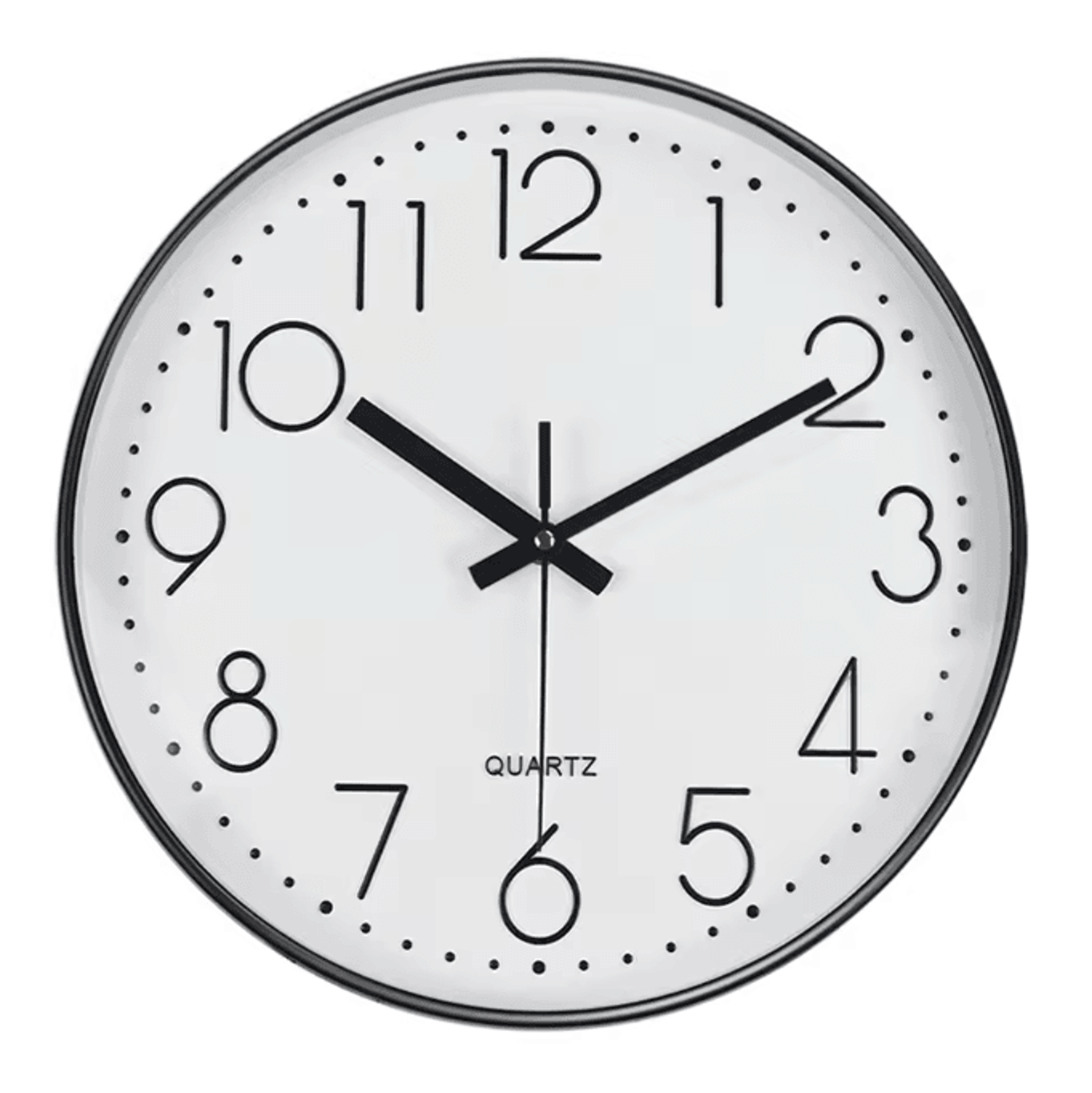 Minimalist Silent Quartz Wall Clock  Modern NoTicking Decor 81012 Inch 8