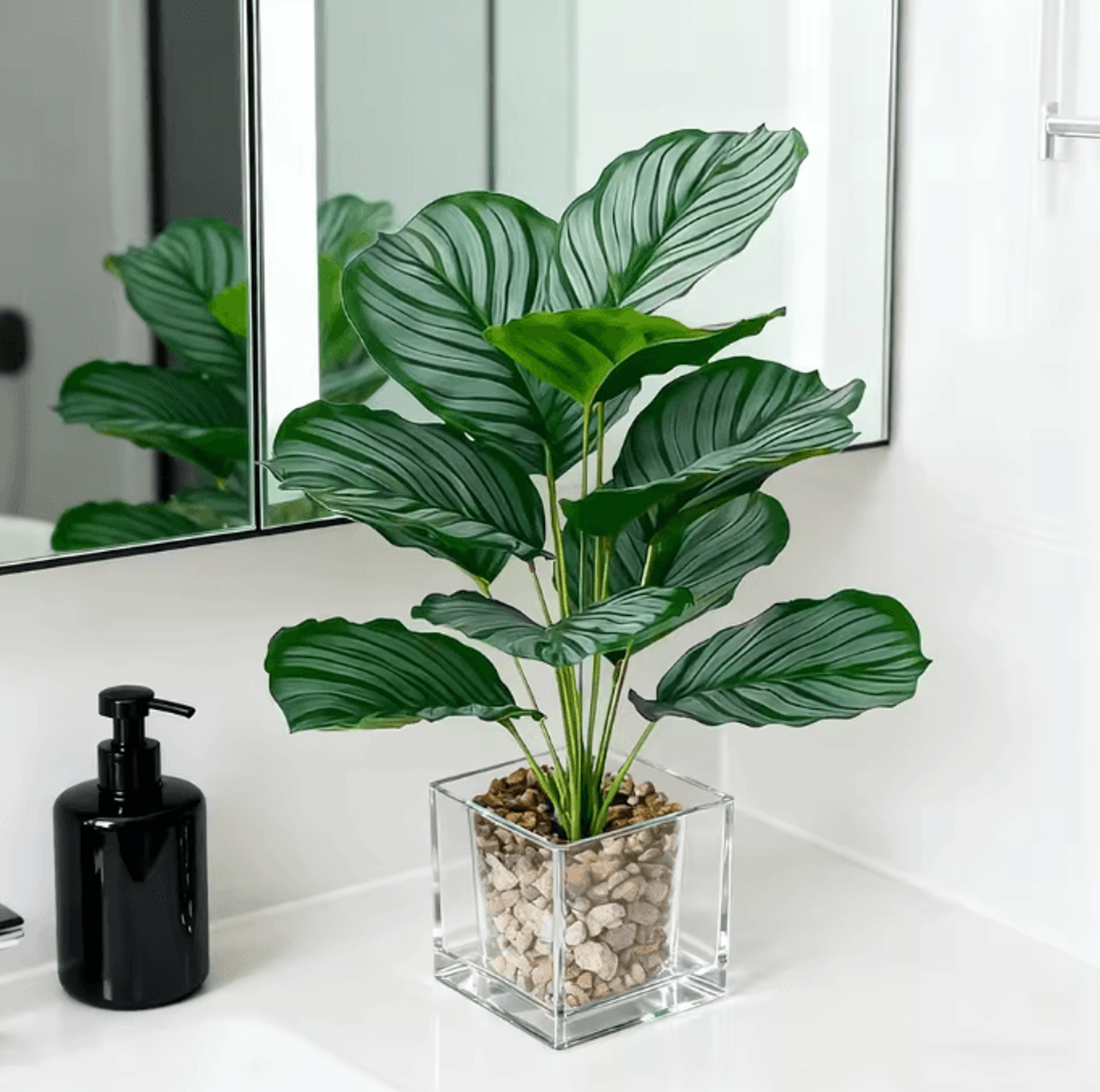 Artificial Monstera Leaf Bouquet  Tropical Faux Plant Decor For Home  Events 1