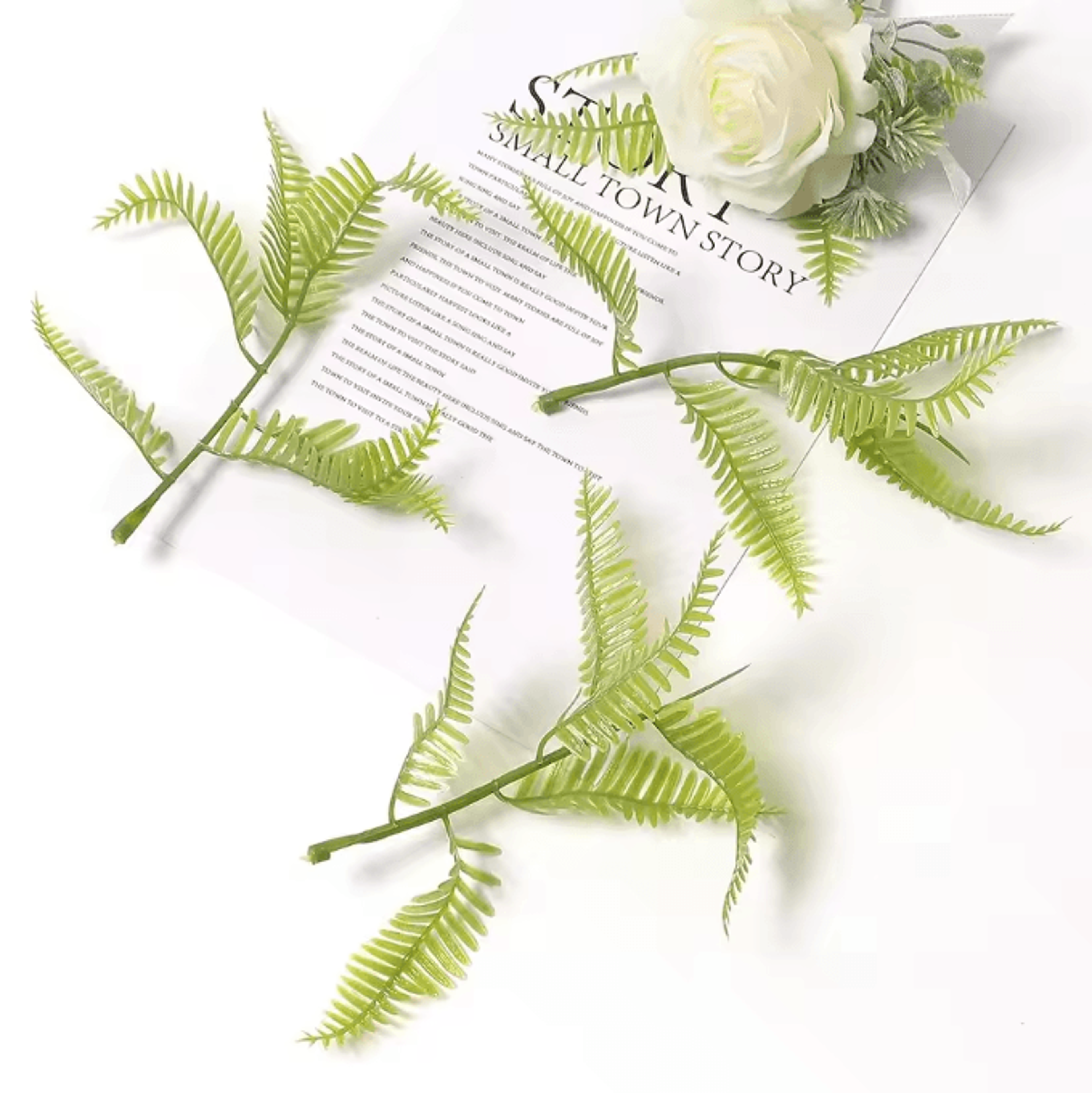 10PCS Artificial Greenery Leaves Set  DIY Floral Craft  Wedding Decor Accents 1