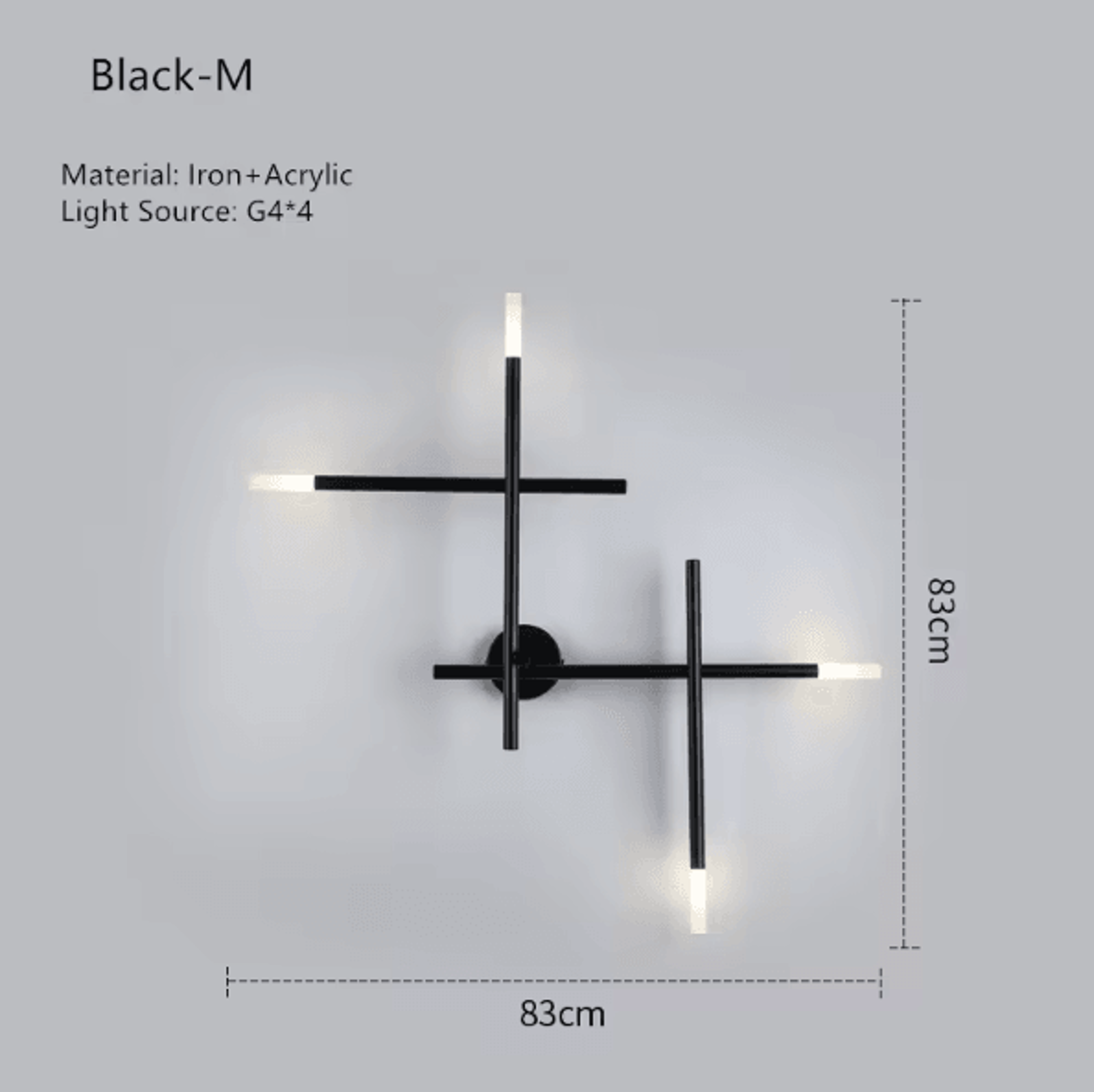 Nordic Cross Line LED Wall Lamp  Minimalist Modern Sconce Light For Living Room  Bedroom 8
