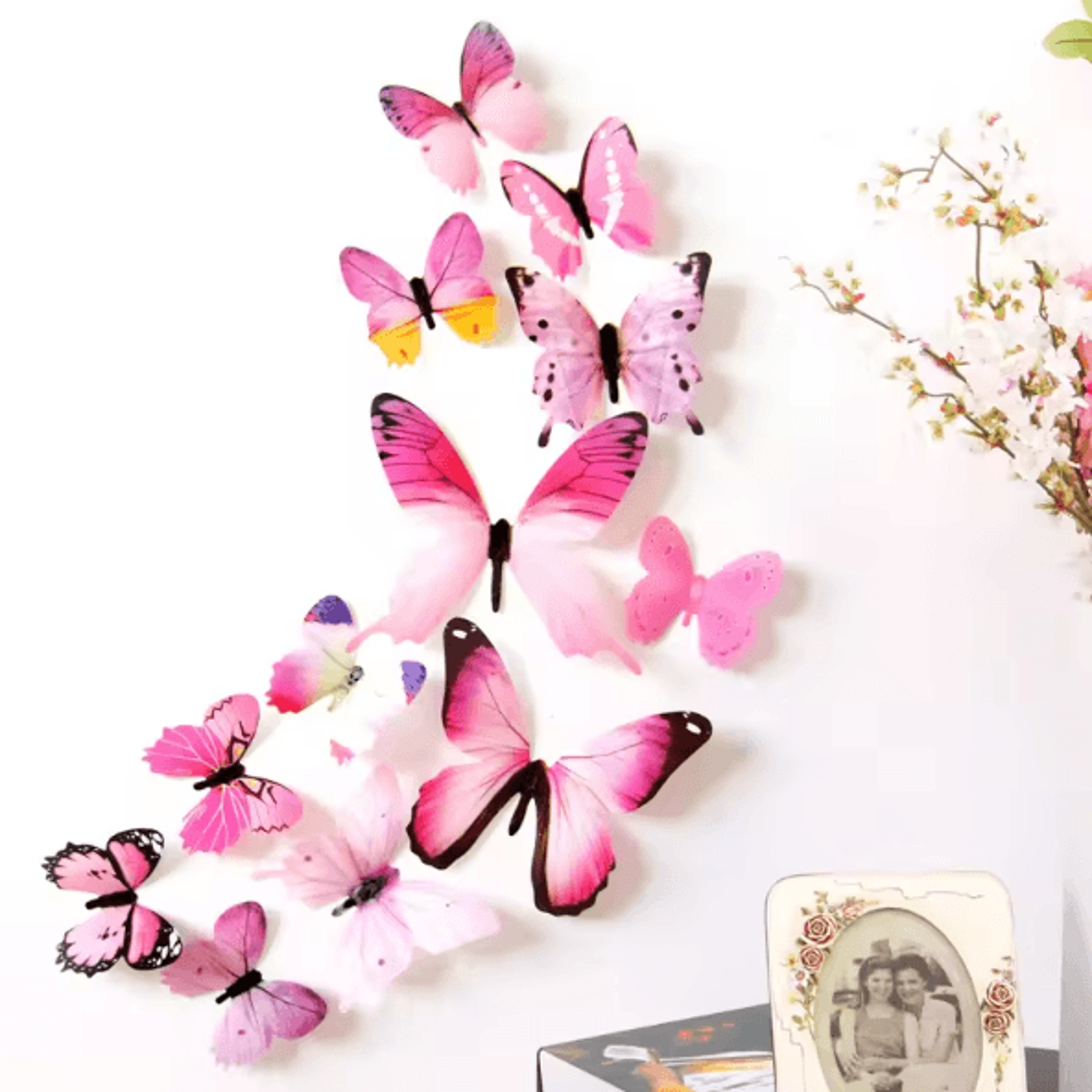 3D Butterfly Wall Stickers Set  Colorful PVC Removable Decals For Room  Party Decor 4