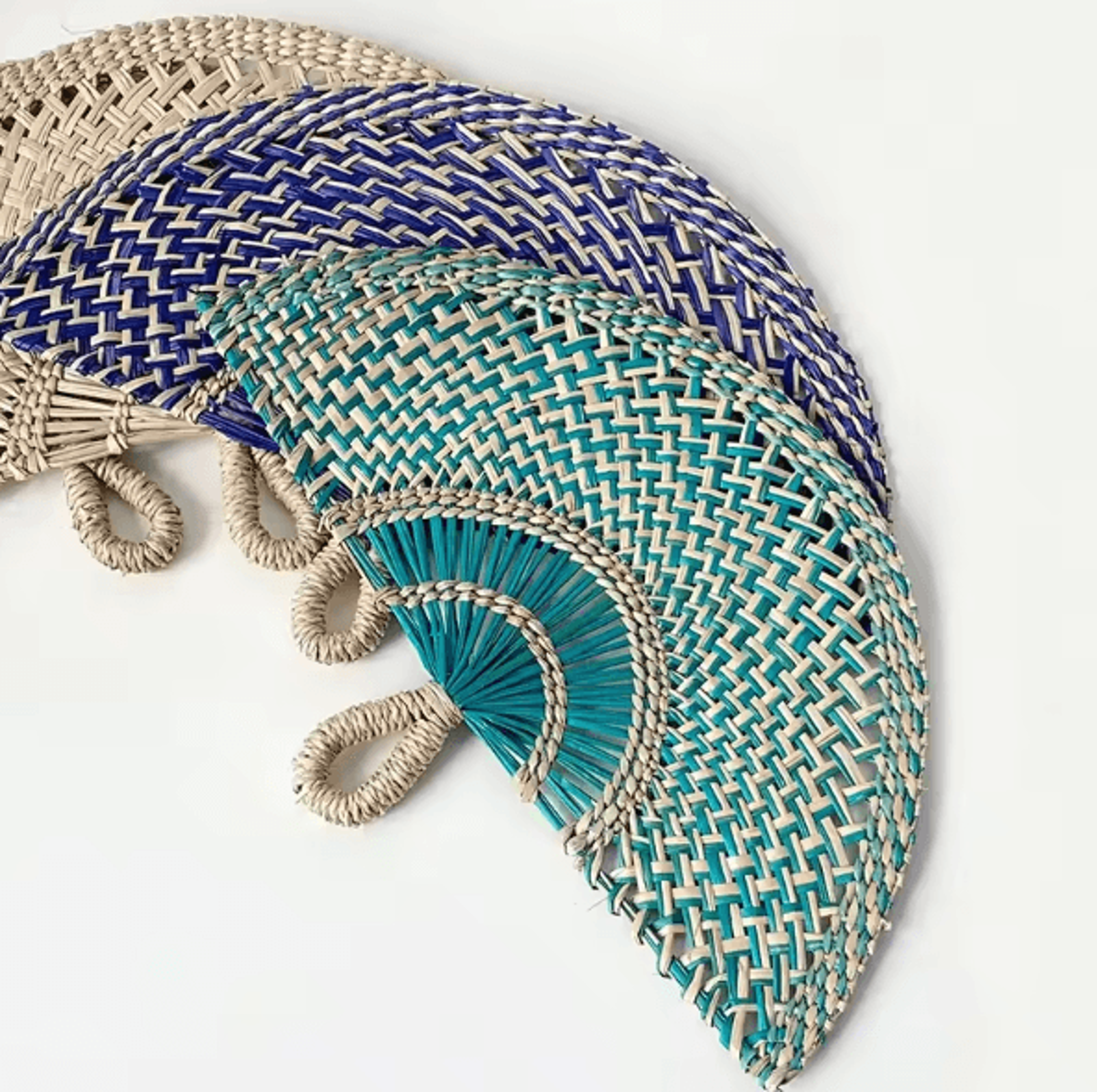 Nordic Seaweed Woven Wall Fan Decor  Handcrafted Boho Rattan Hanging For Home 1