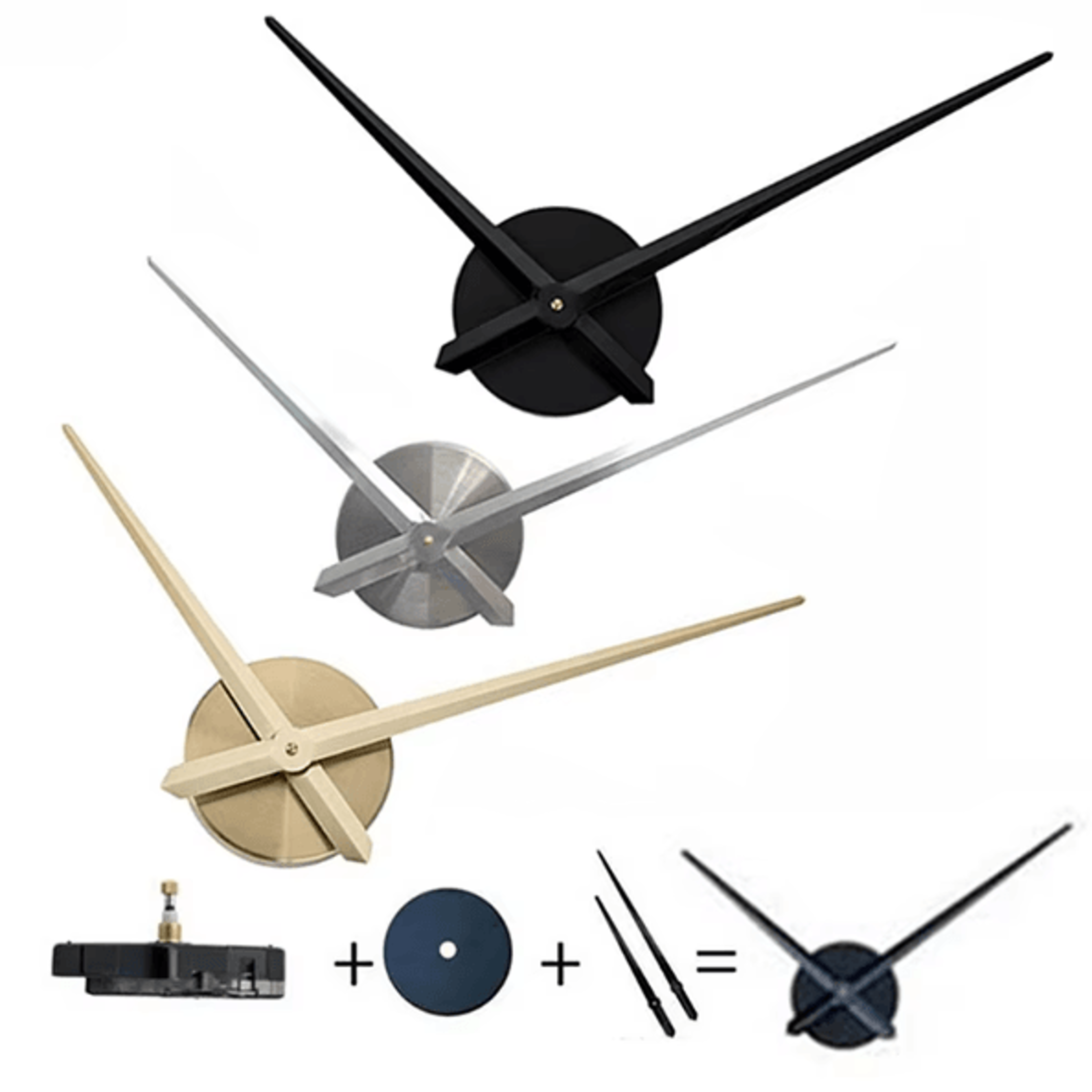 Modern DIY 3D Wall Clock  Large Quartz Wall Decor Clock With Adjustable Design 1