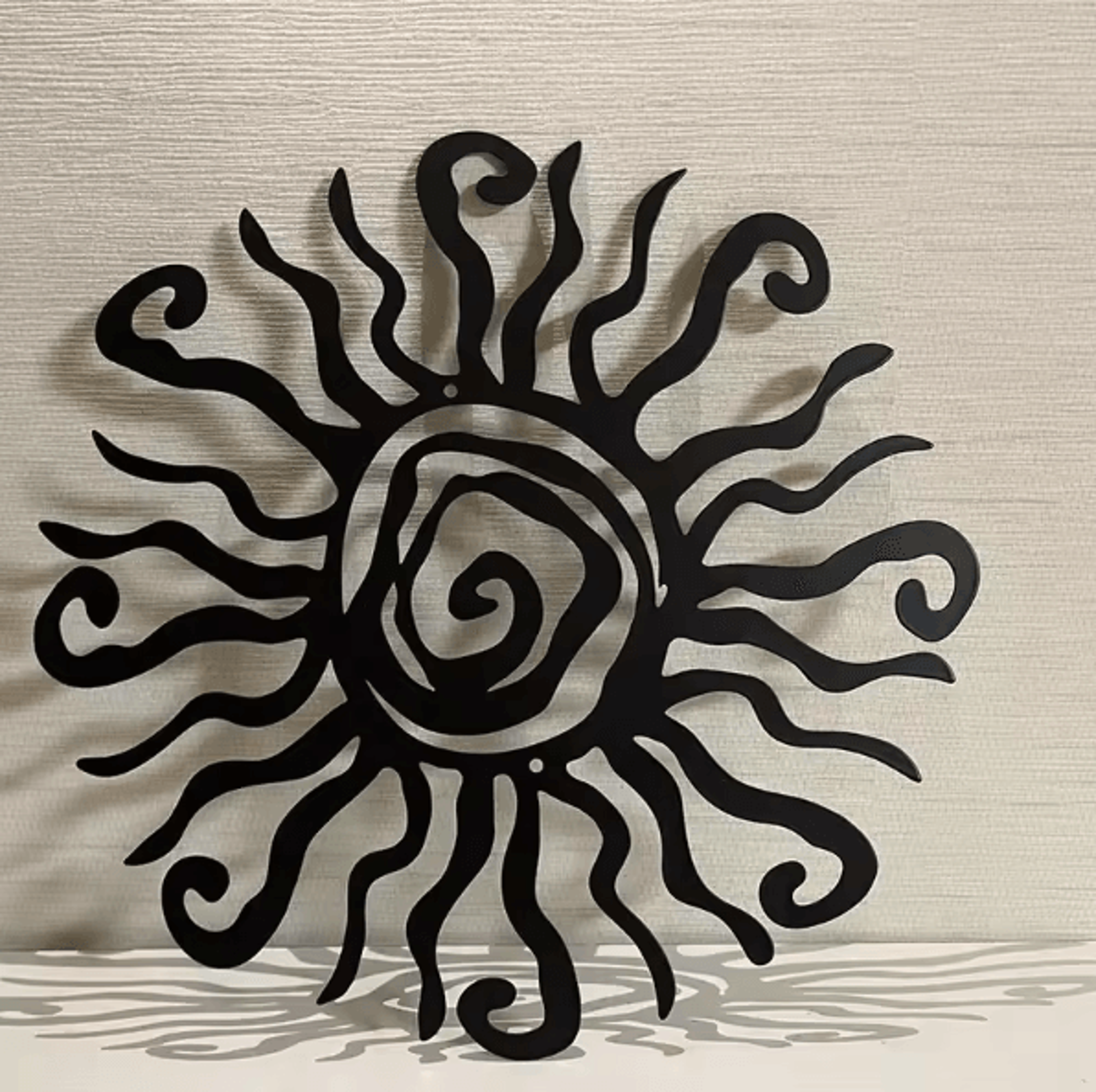Wacky Sun Metal Wall Art For Outdoor Patio Kitchen And Living Room Decor 0