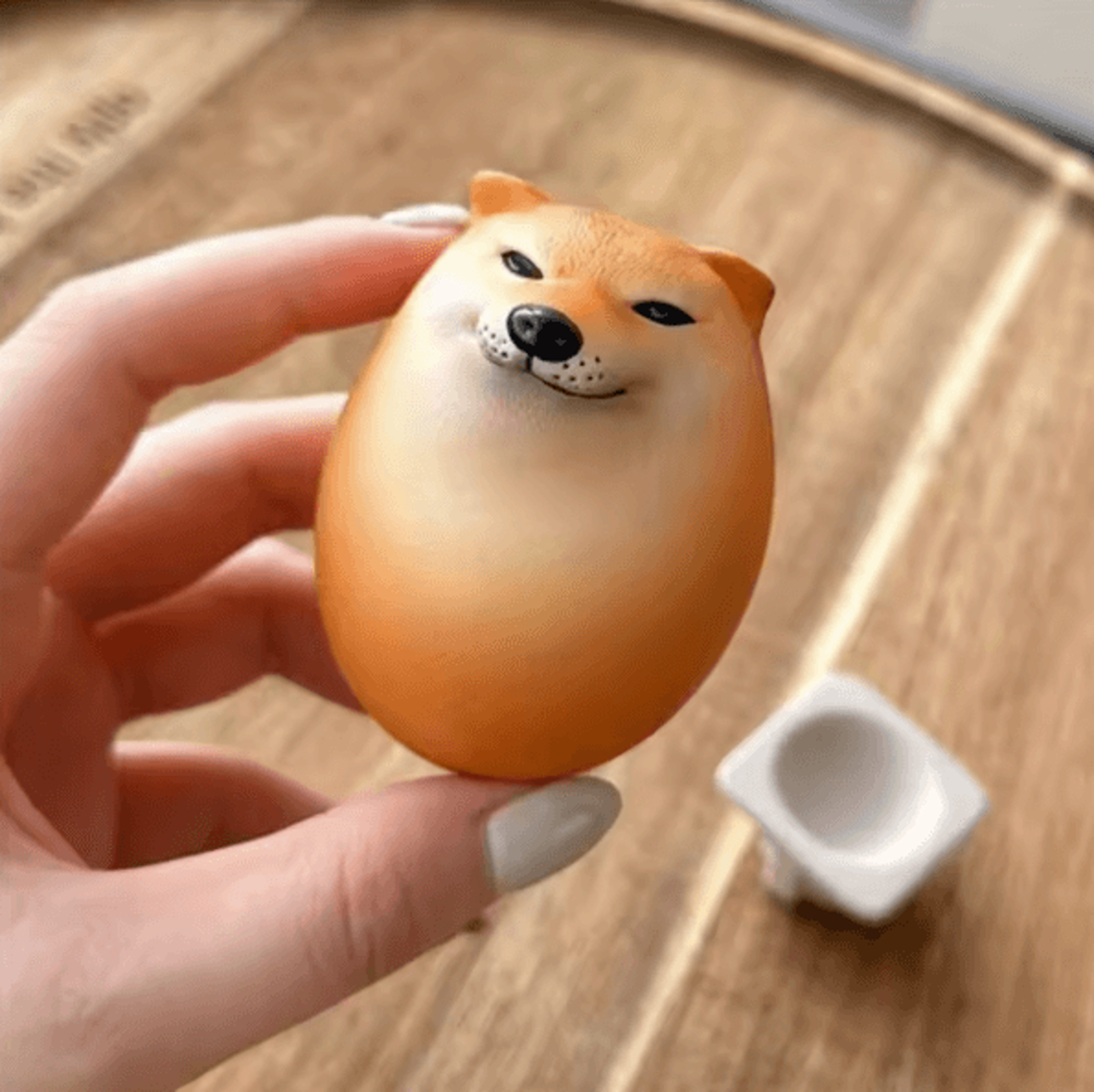 Funny Shiba Inu Egg Figurine For Desk Decor And Creative Home Decoration 1