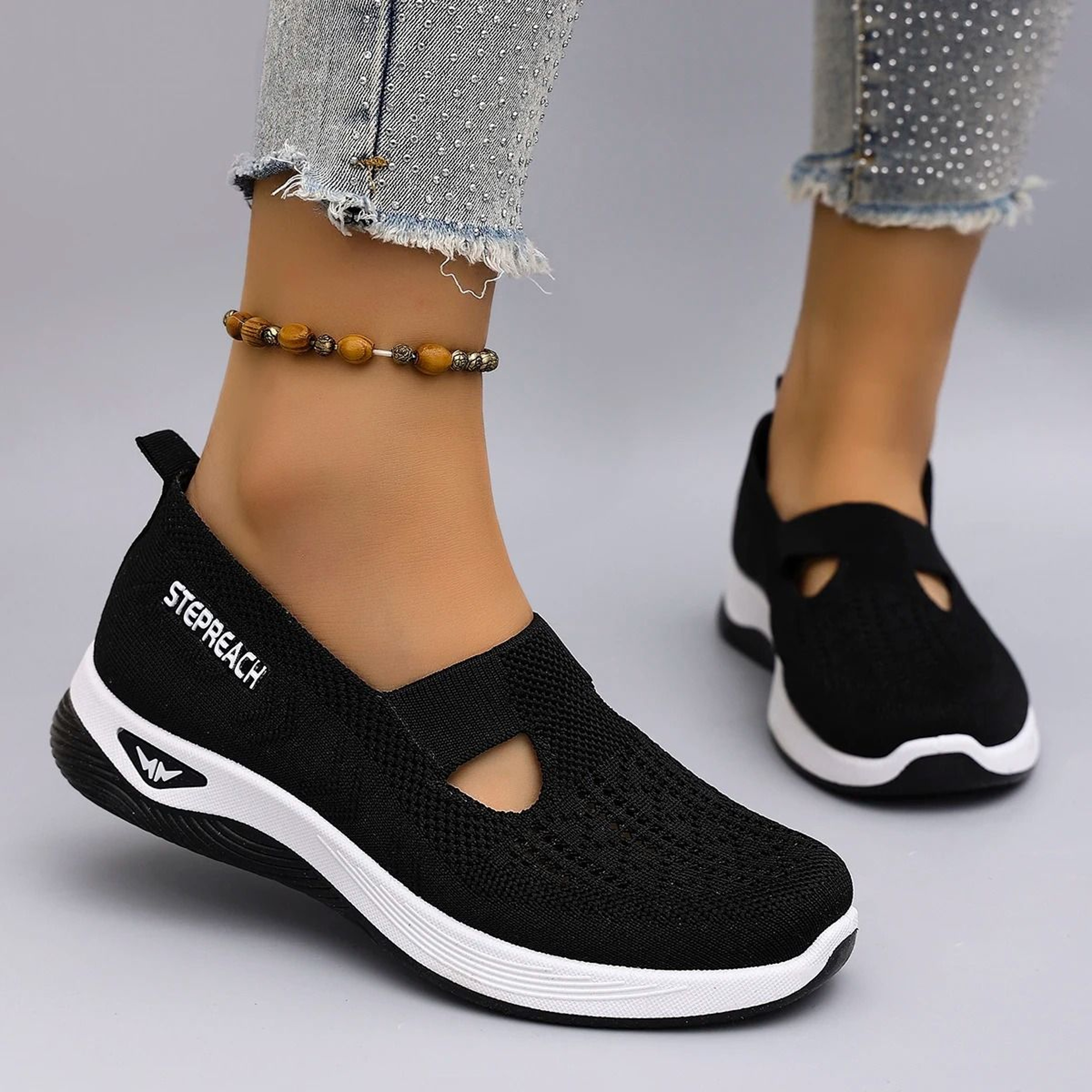 Womens Breathable Mesh Walking Sneakers 6