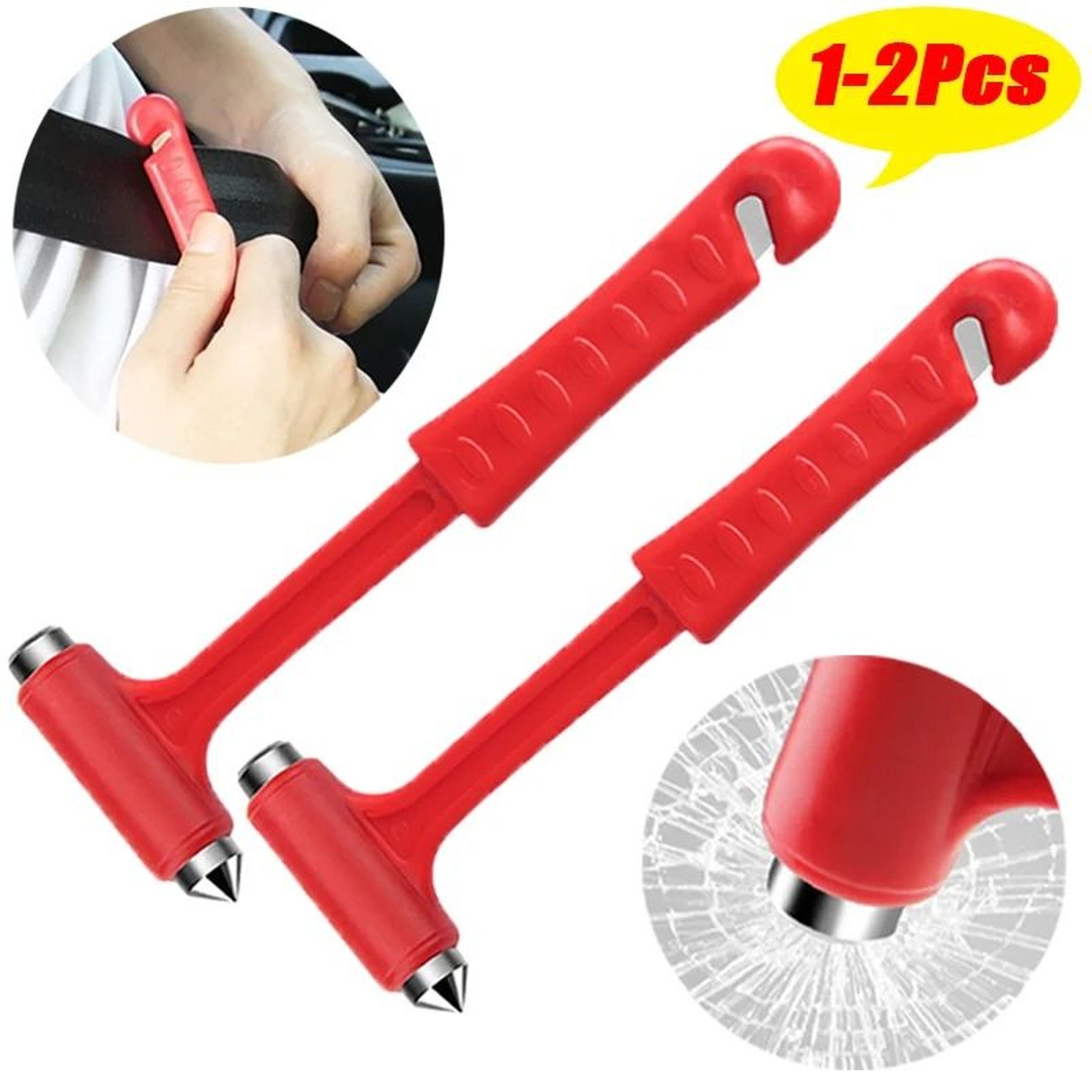 Emergency Car Escape Hammer And Seat Belt Cutter 0