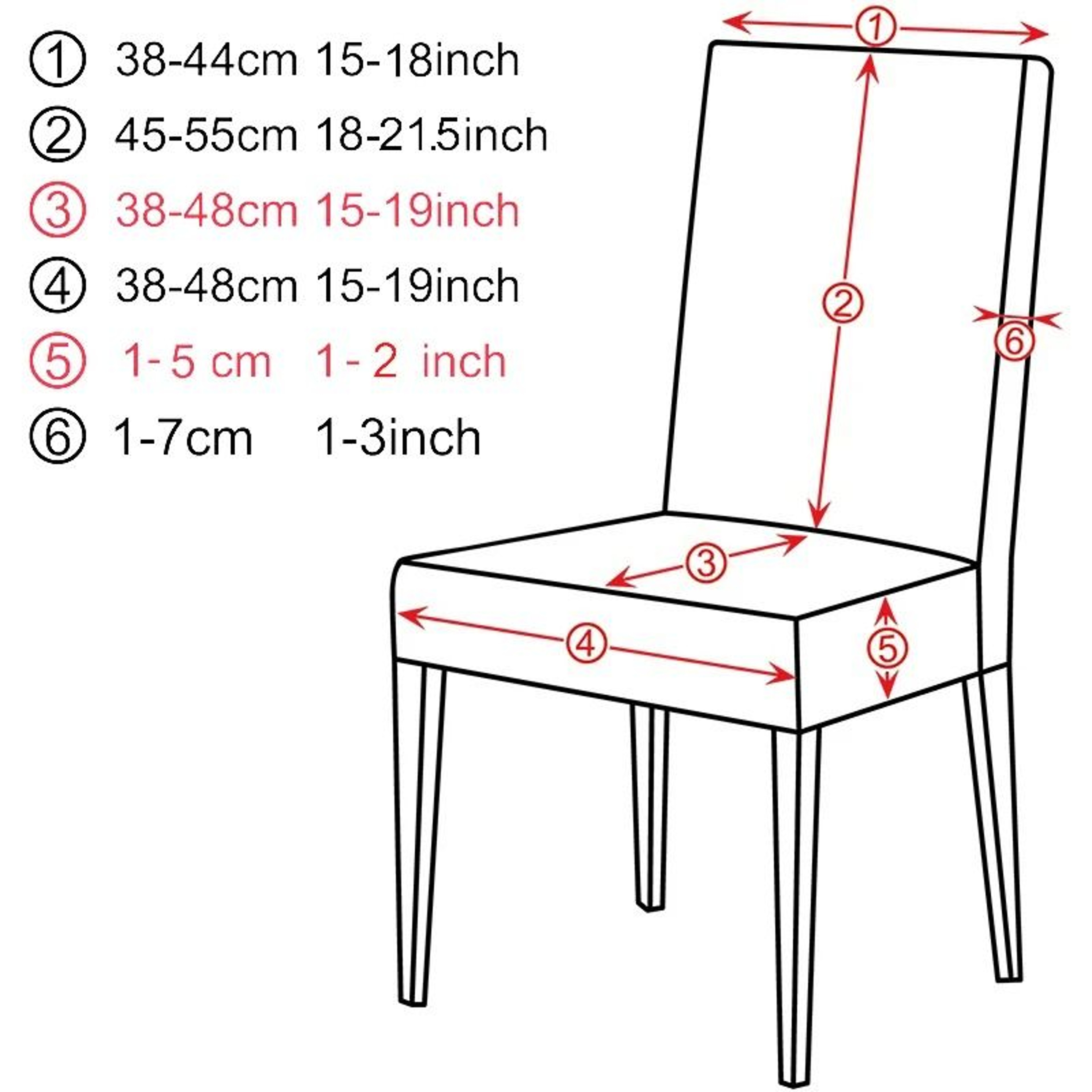 Stretch Jacquard Dining Chair Cover – view 1