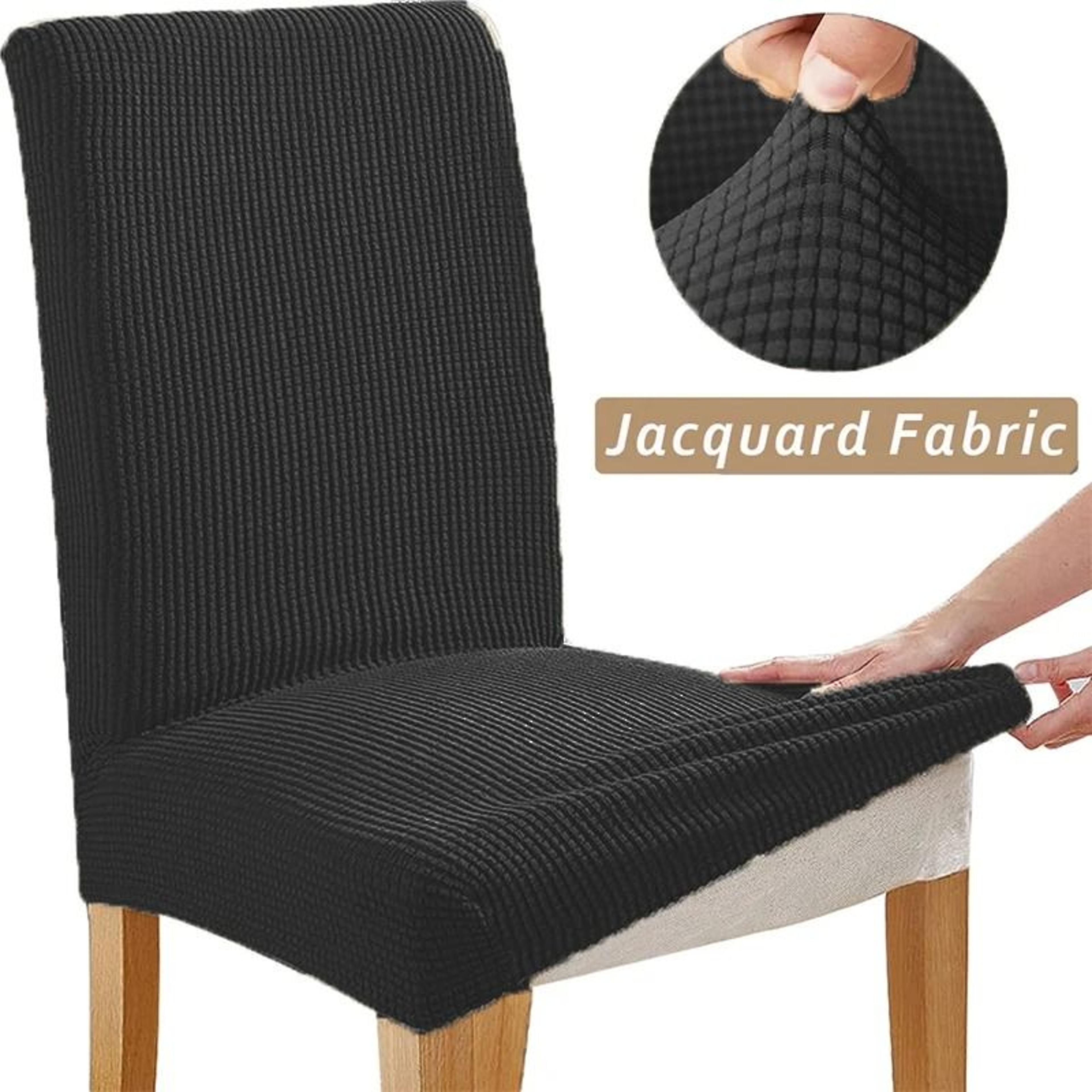 Stretch Jacquard Dining Chair Cover 6