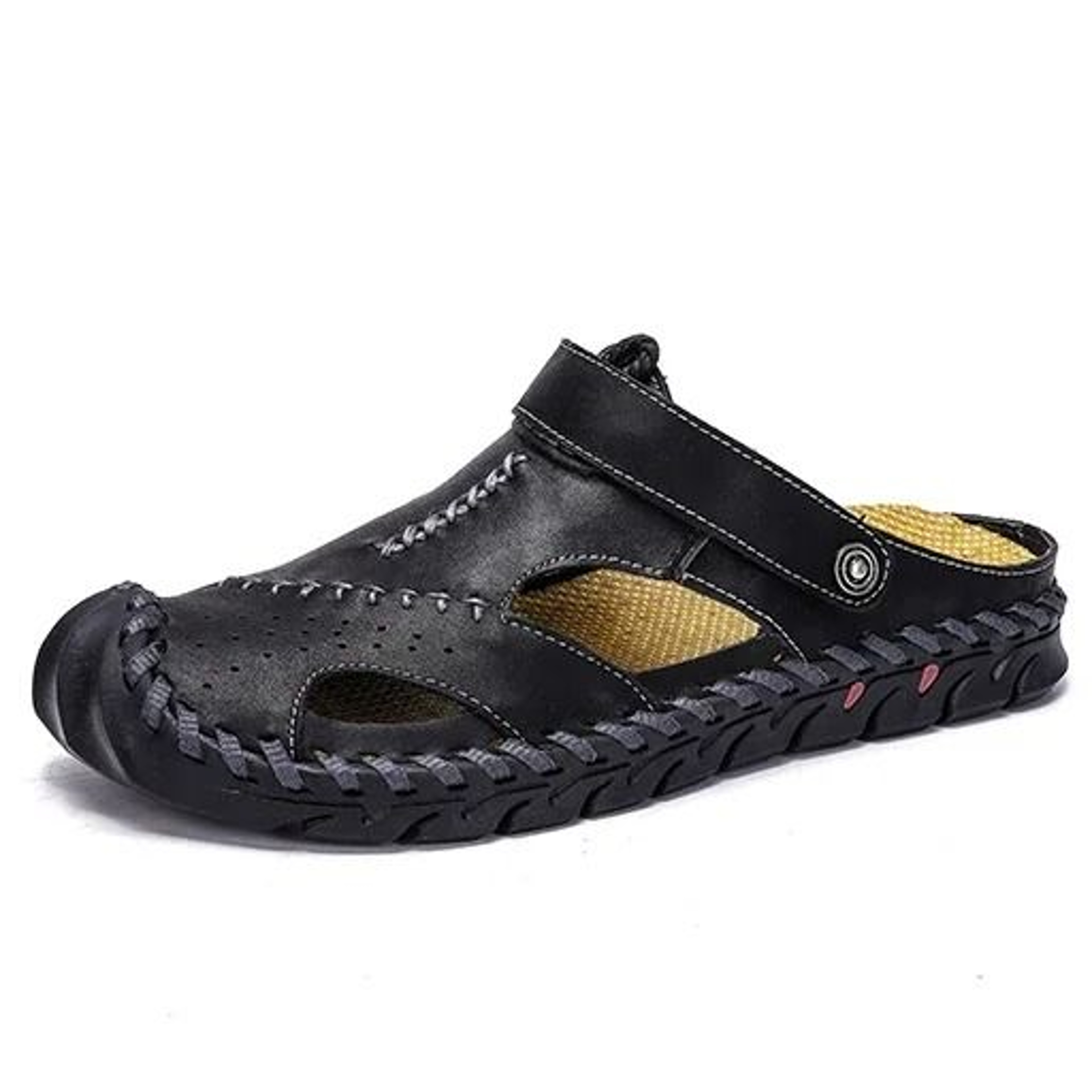 Mens Genuine Leather Outdoor Sandals 10