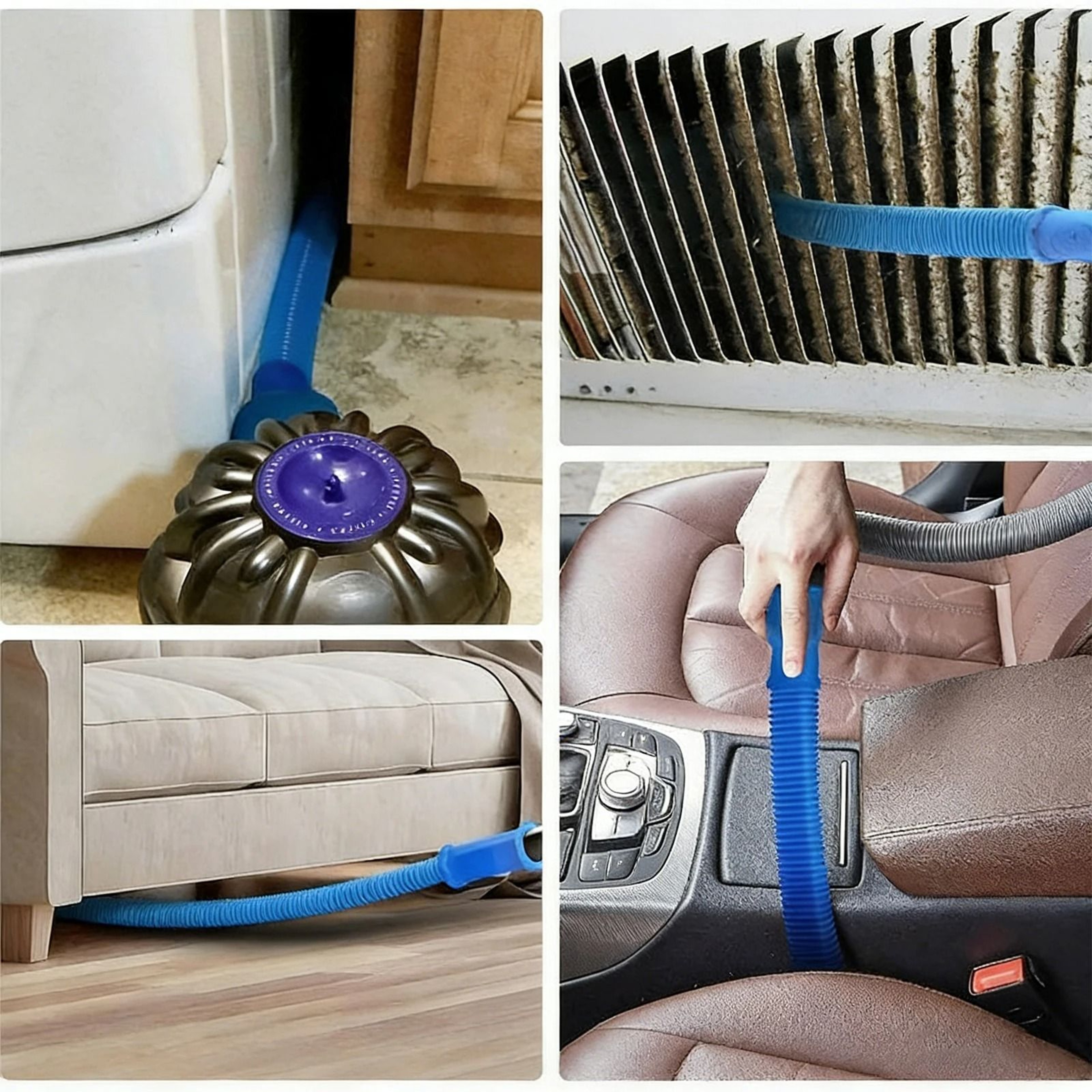 2Piece Dryer Vent Cleaner Kit For Vacuum Cleaners 2