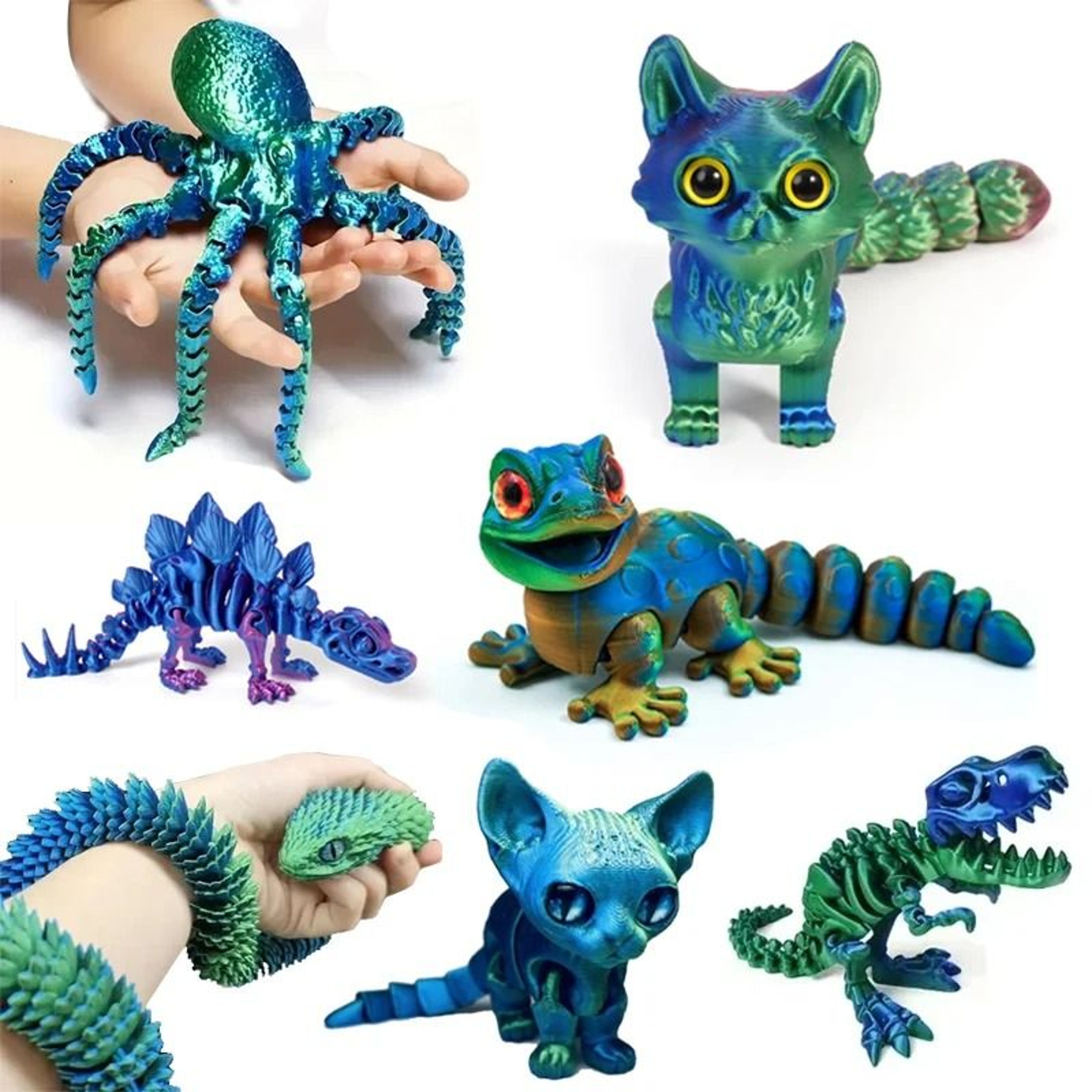 3D Printed Articulated Animal Collection 0
