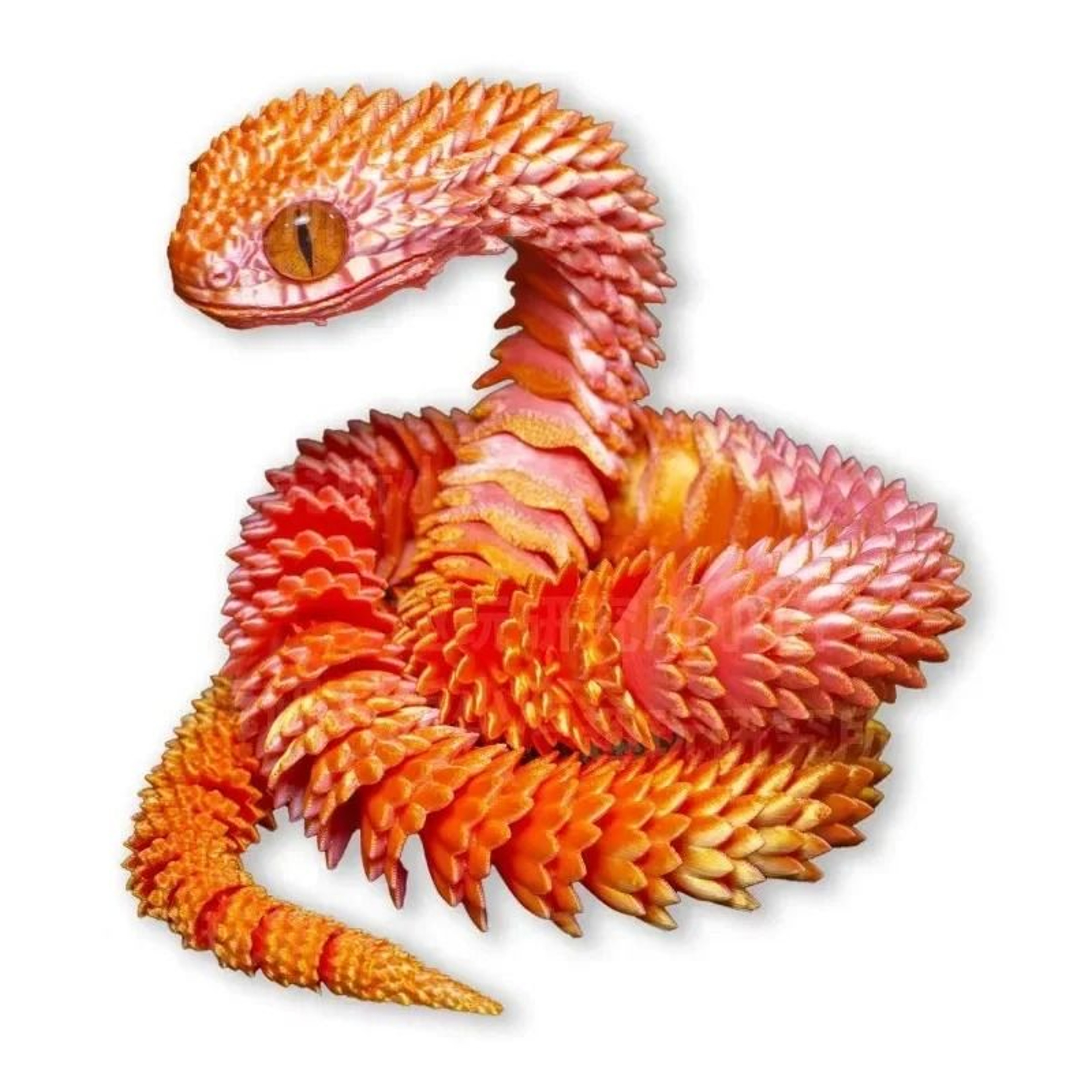 Articulated 3D Printed Snake Fidget Toy 9