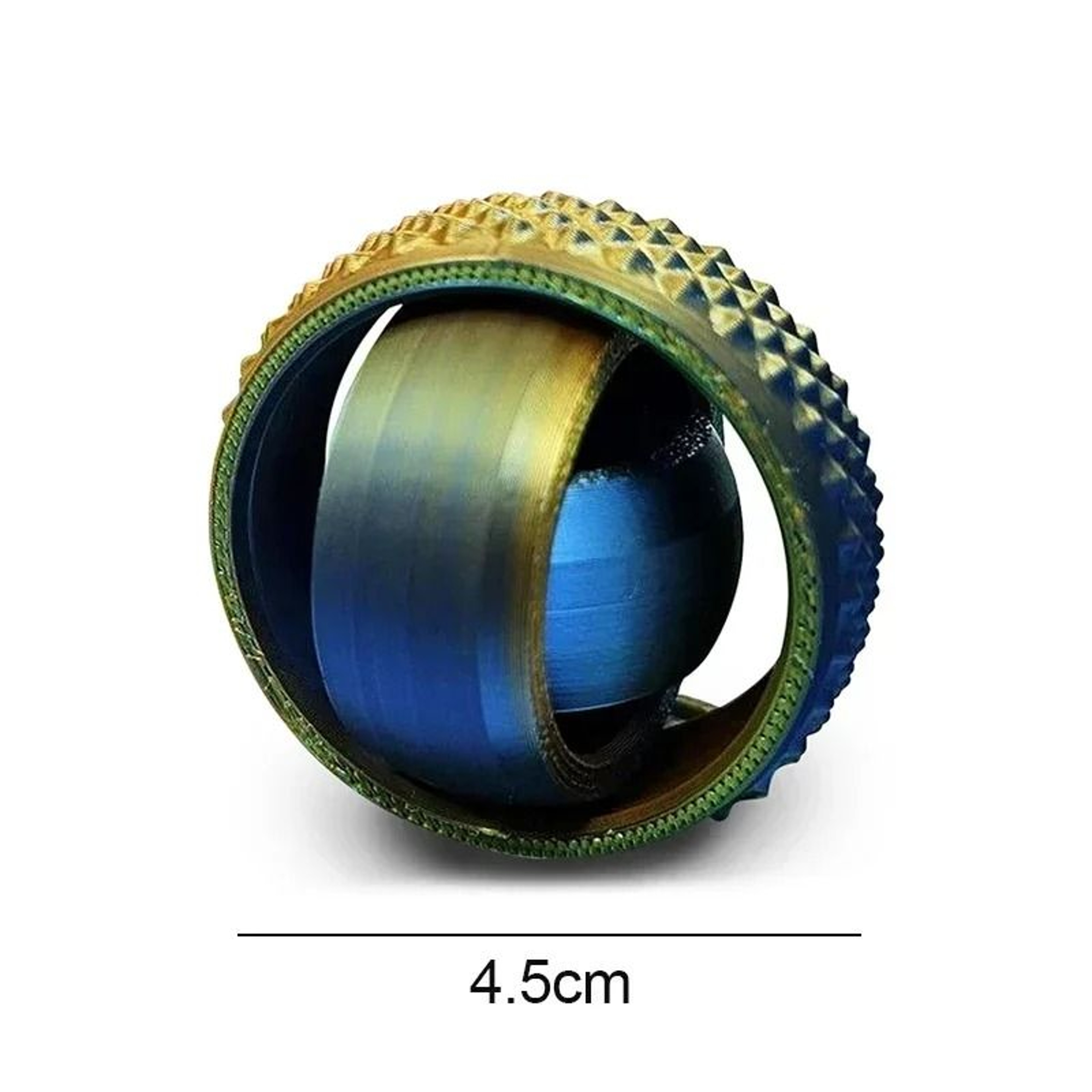 3D Printed Rotating Gyroscope Fidget Toy 4