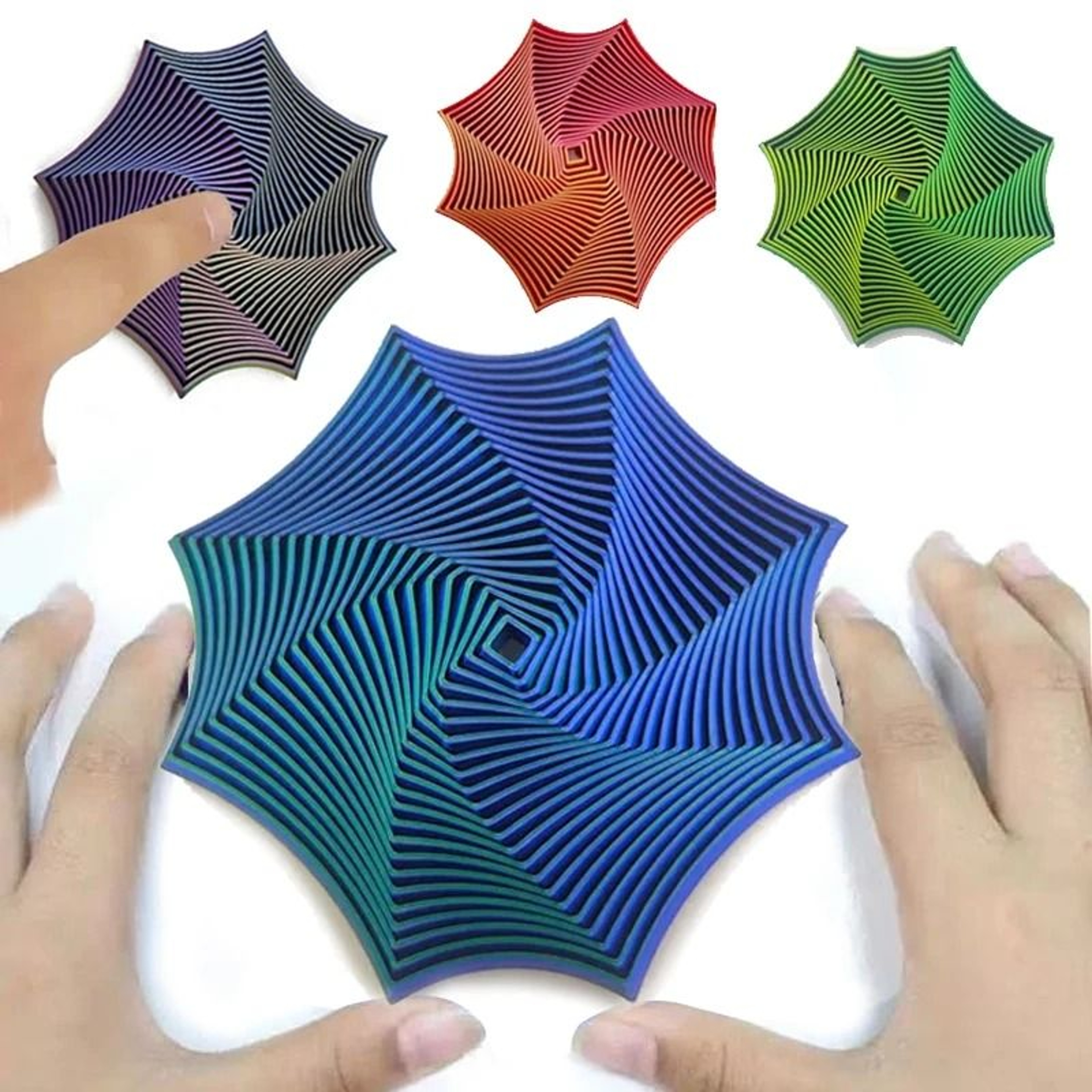 Octagonal Geometric Illusion Fidget Toy 0