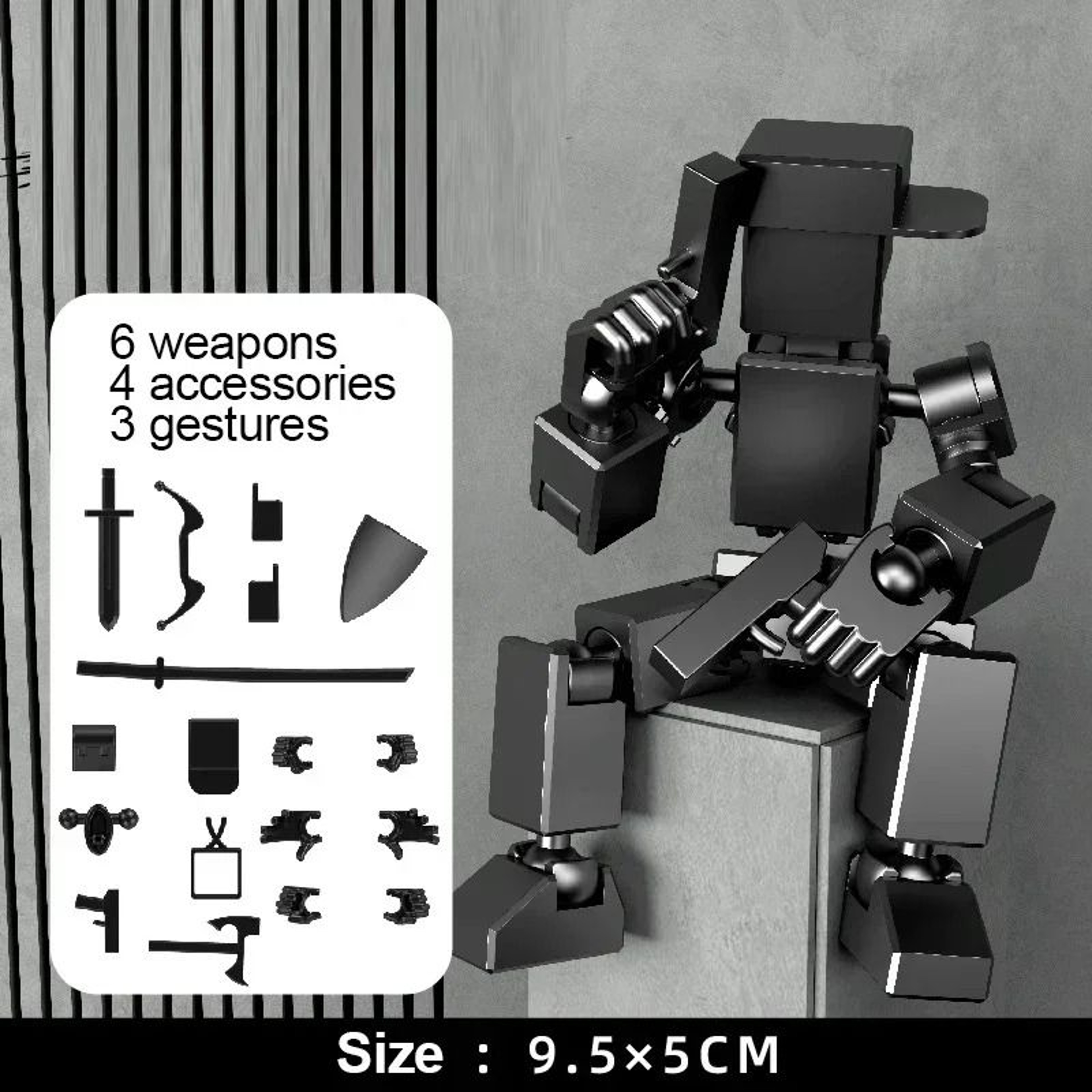 3D Printed Articulated Robot Action Figure 4