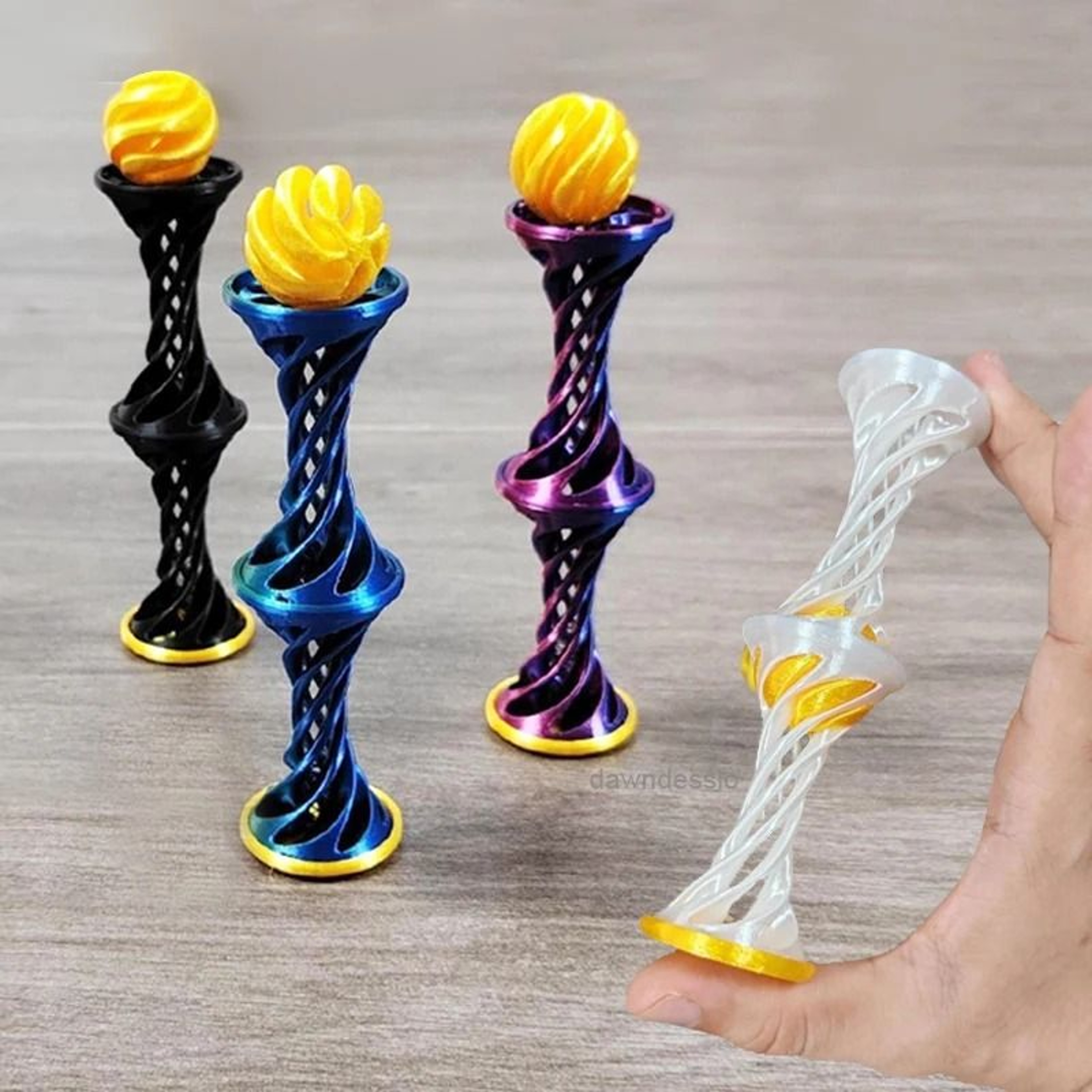 3D Printed Impossible Pyramid Fidget Toy 0