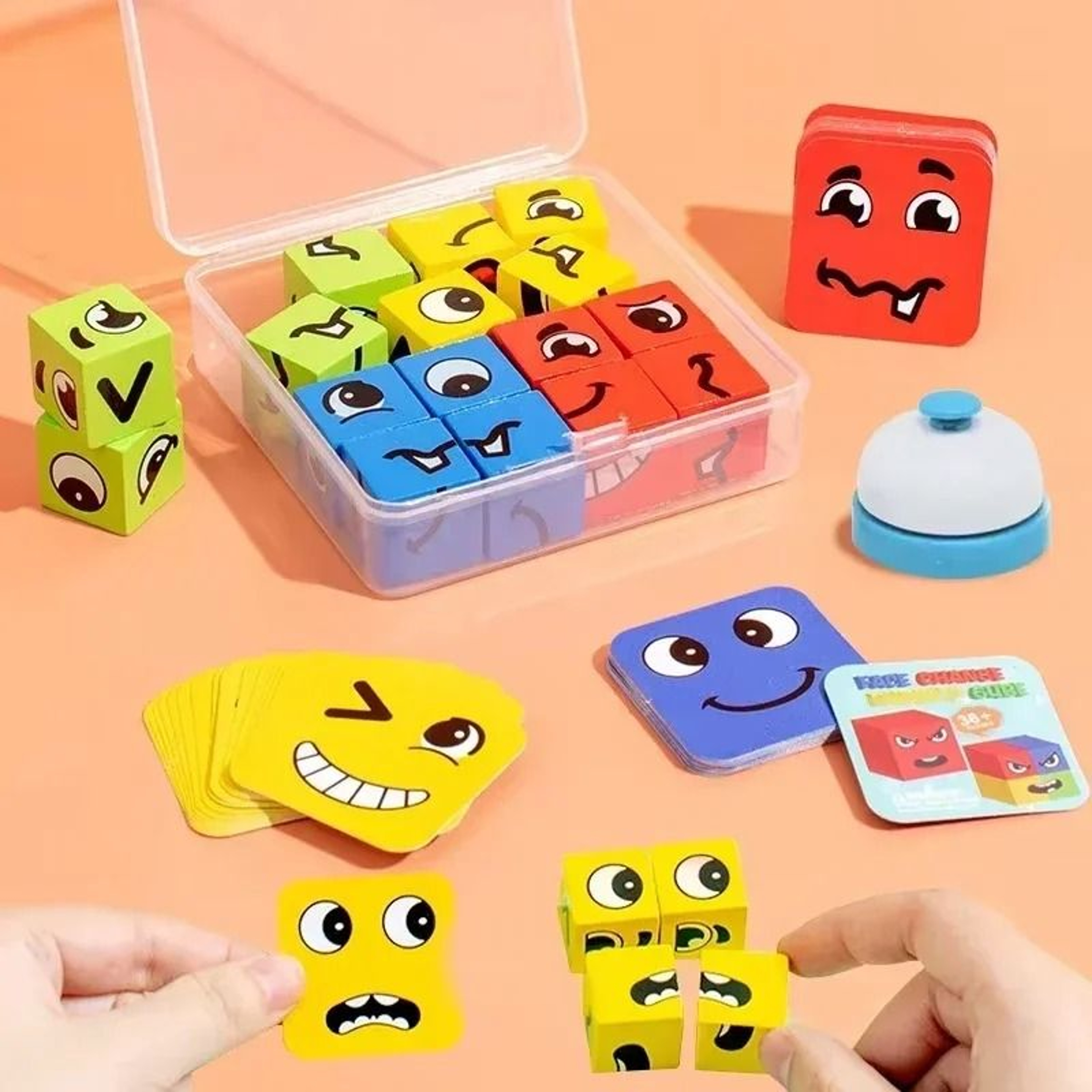 Montessori Face Changing Puzzle Block Game 0