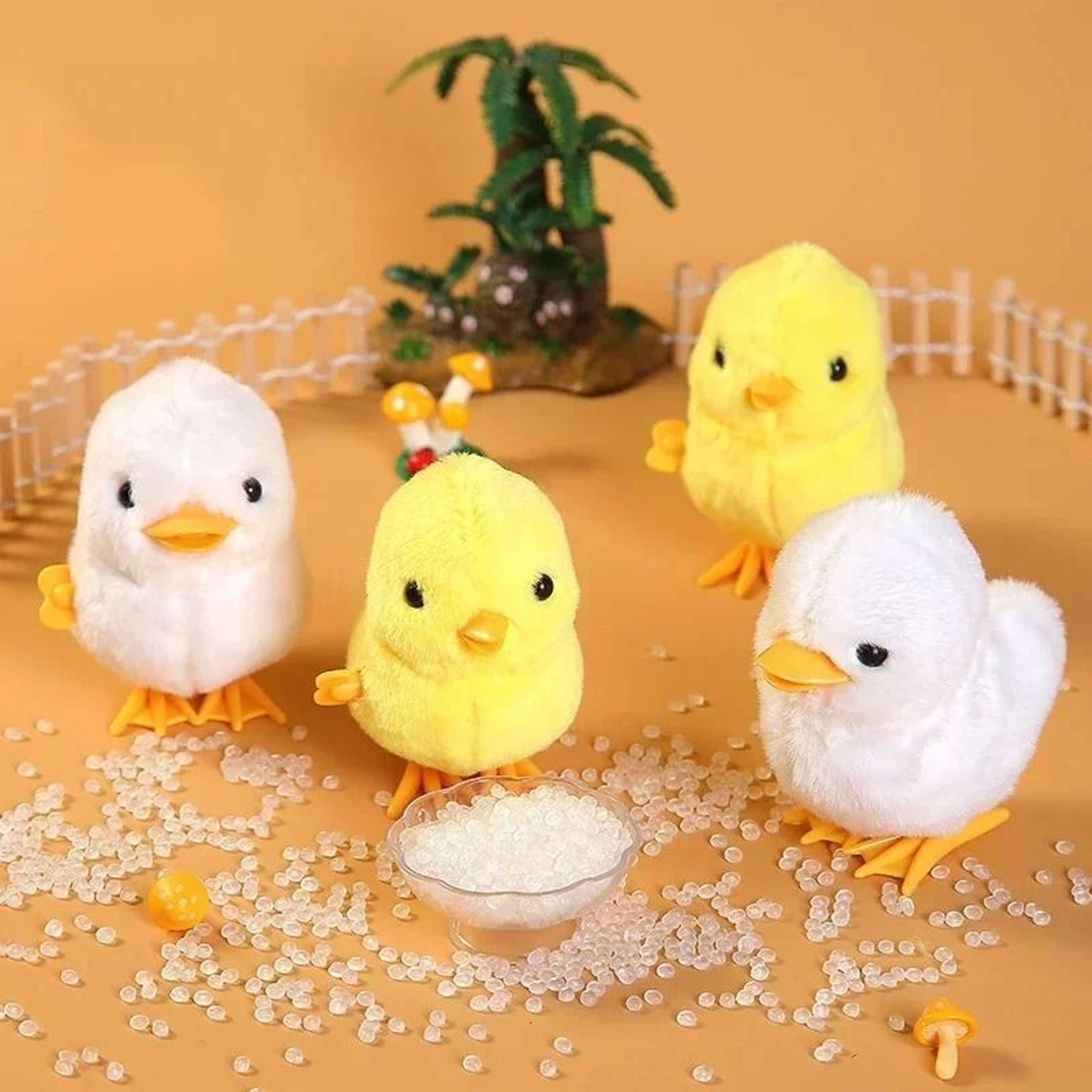 Wind Up Walking Chick Plush Toy 1