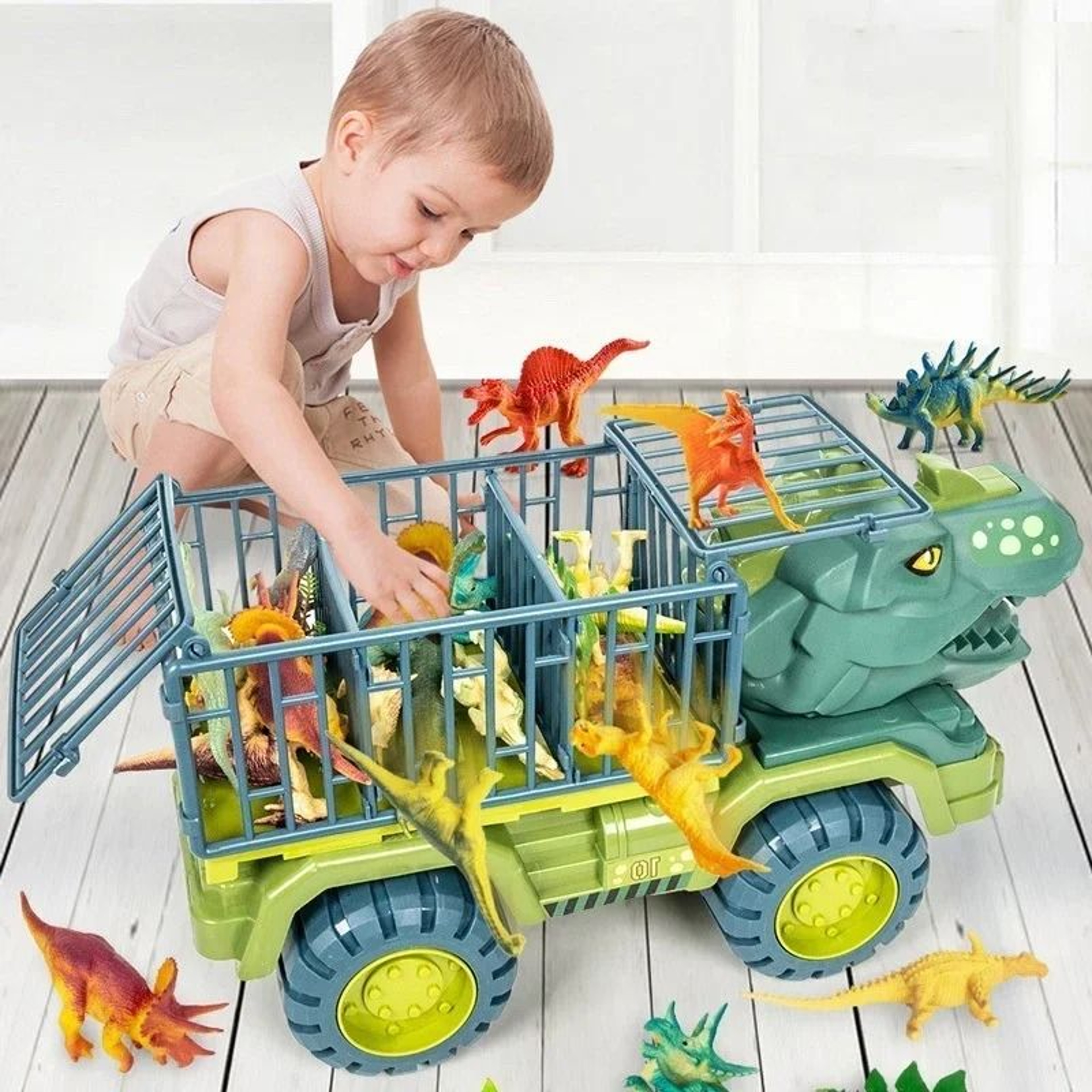 Dinosaur Transport Truck Playset 0