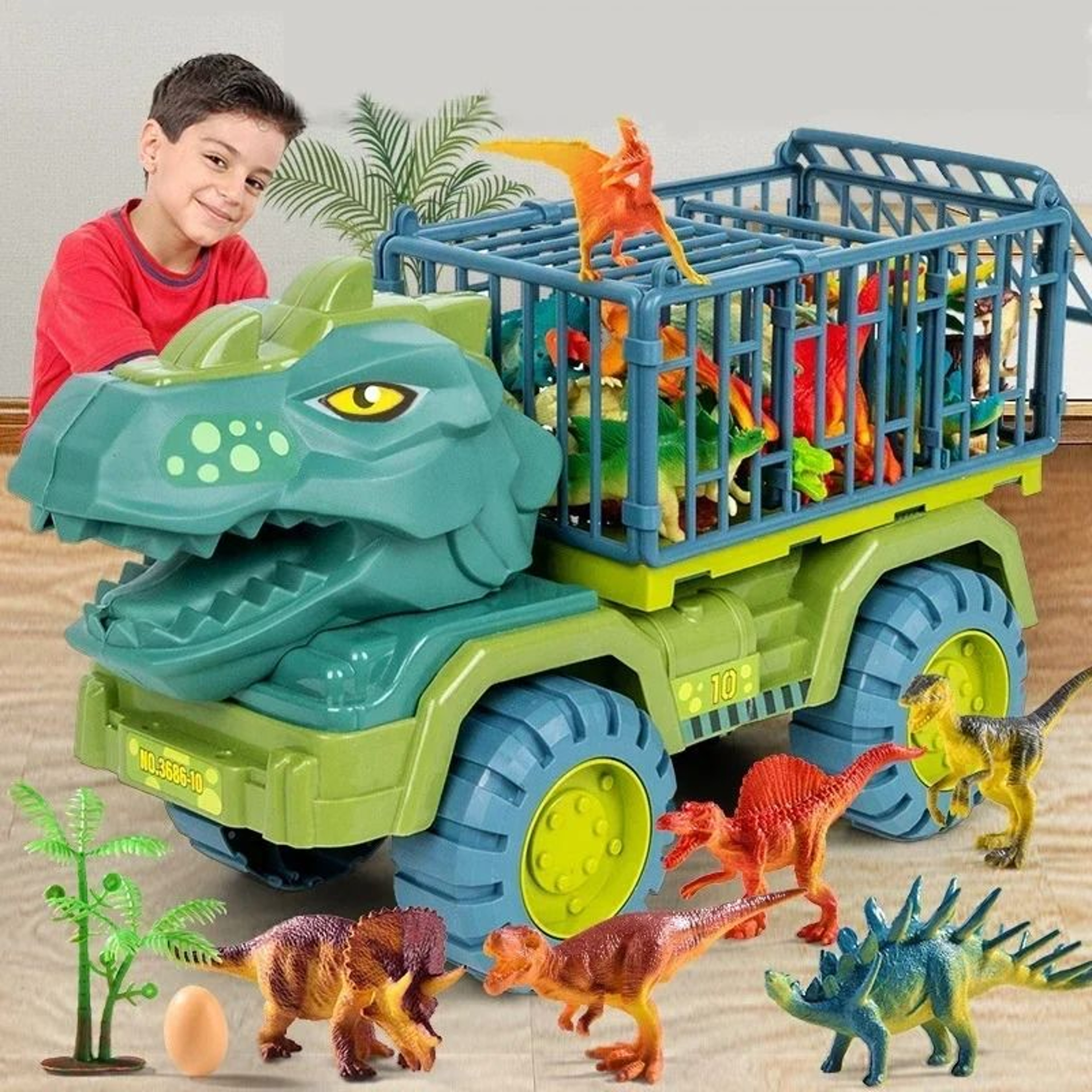 Dinosaur Transport Truck Playset 1