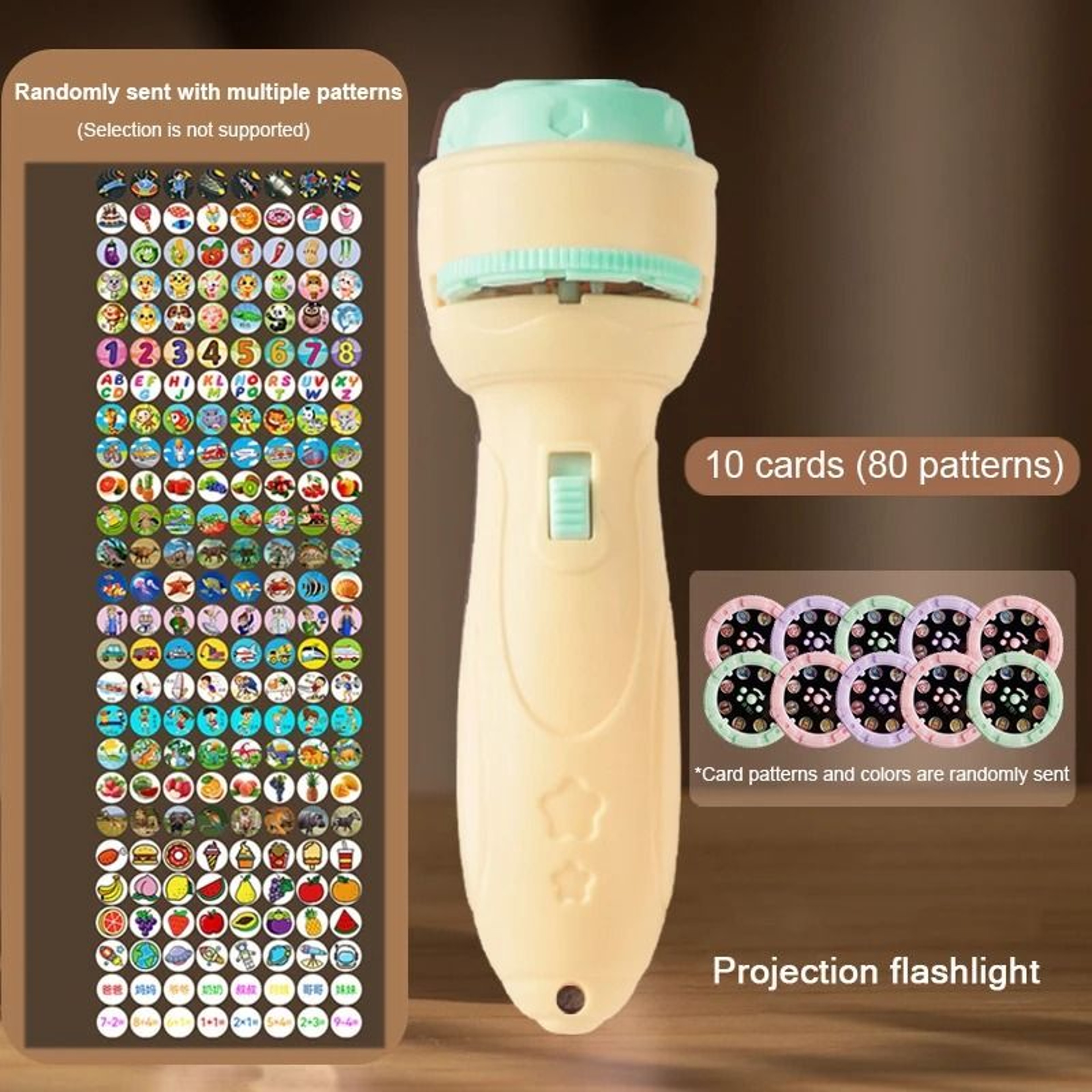 Cartoon Projector Flashlight Educational Toy 10