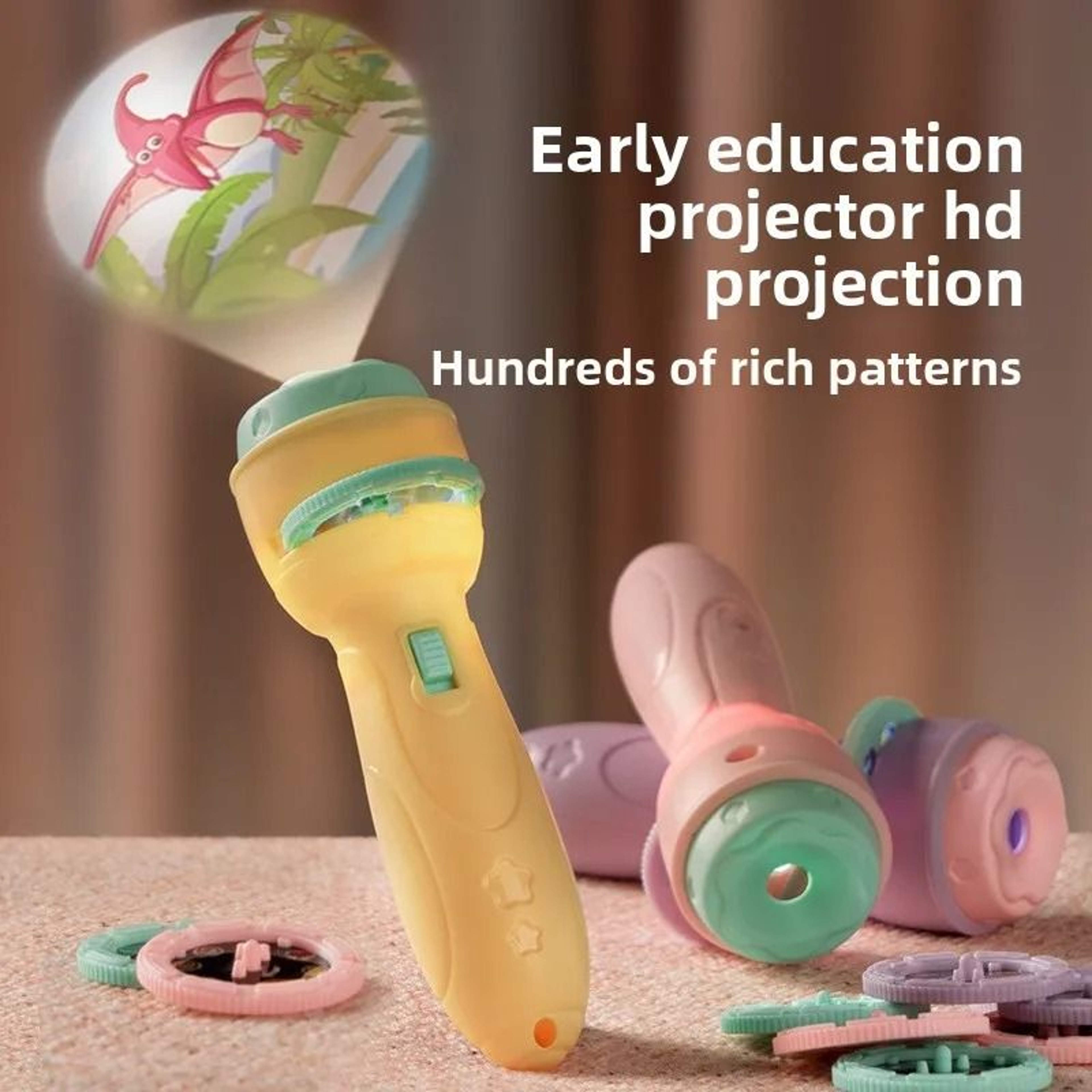 Cartoon Projector Flashlight Educational Toy 2