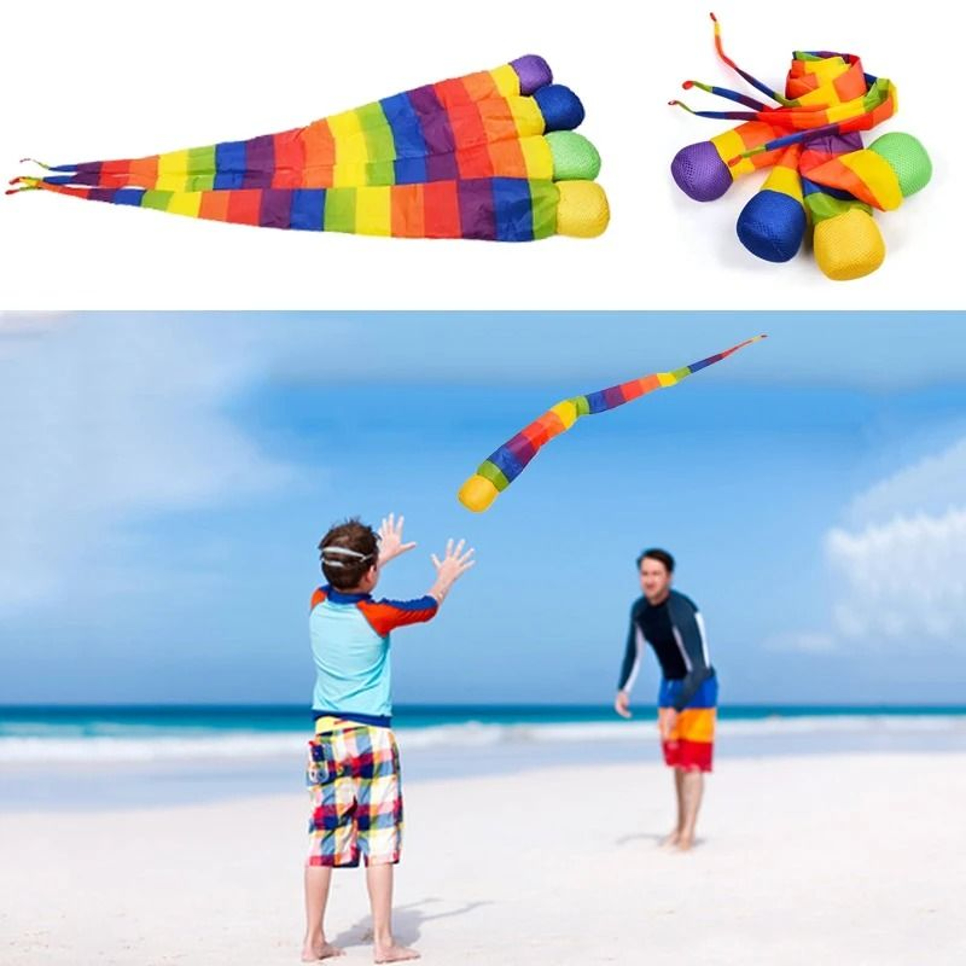 Rainbow Tail Catch Ball Toy 0