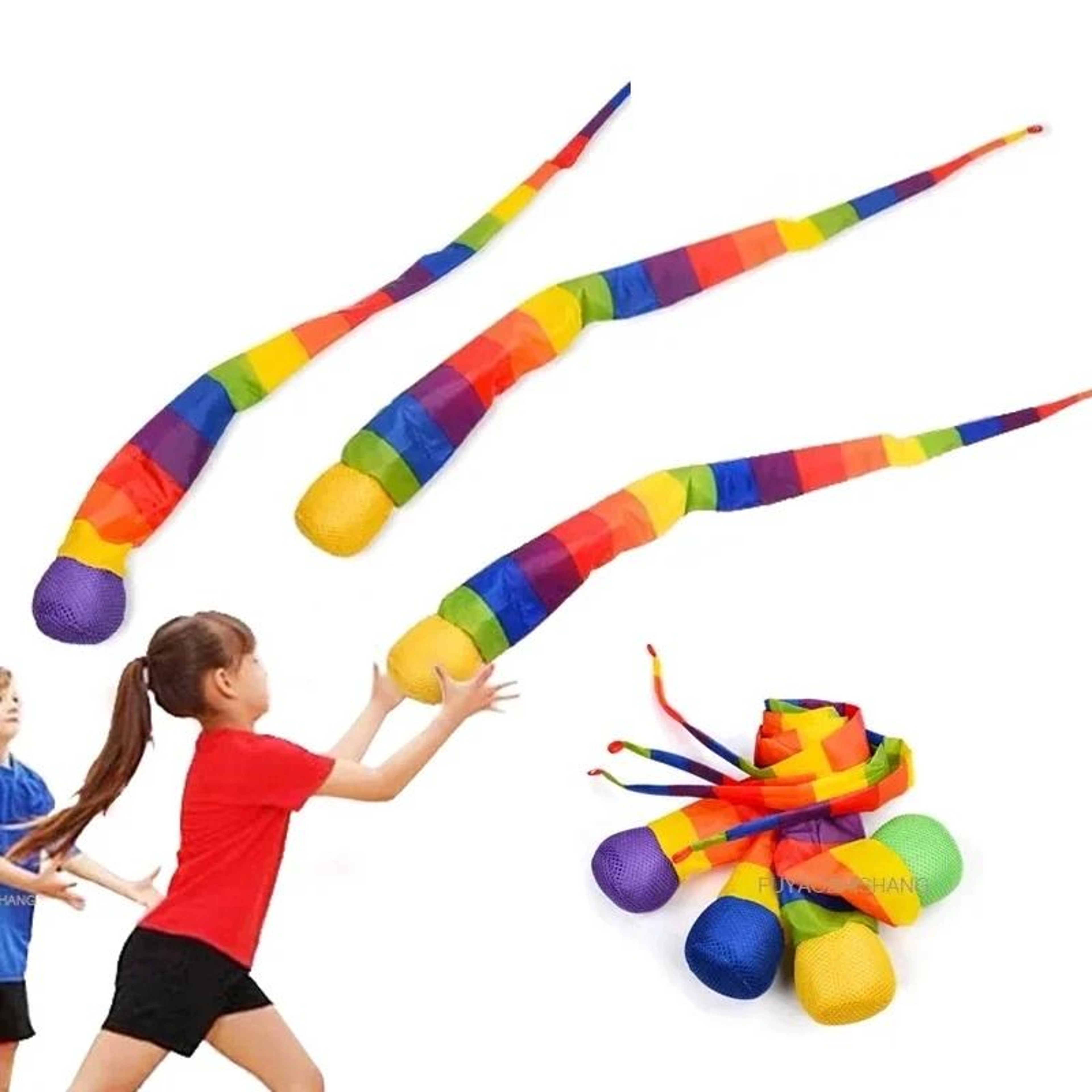 Rainbow Tail Catch Ball Toy 1