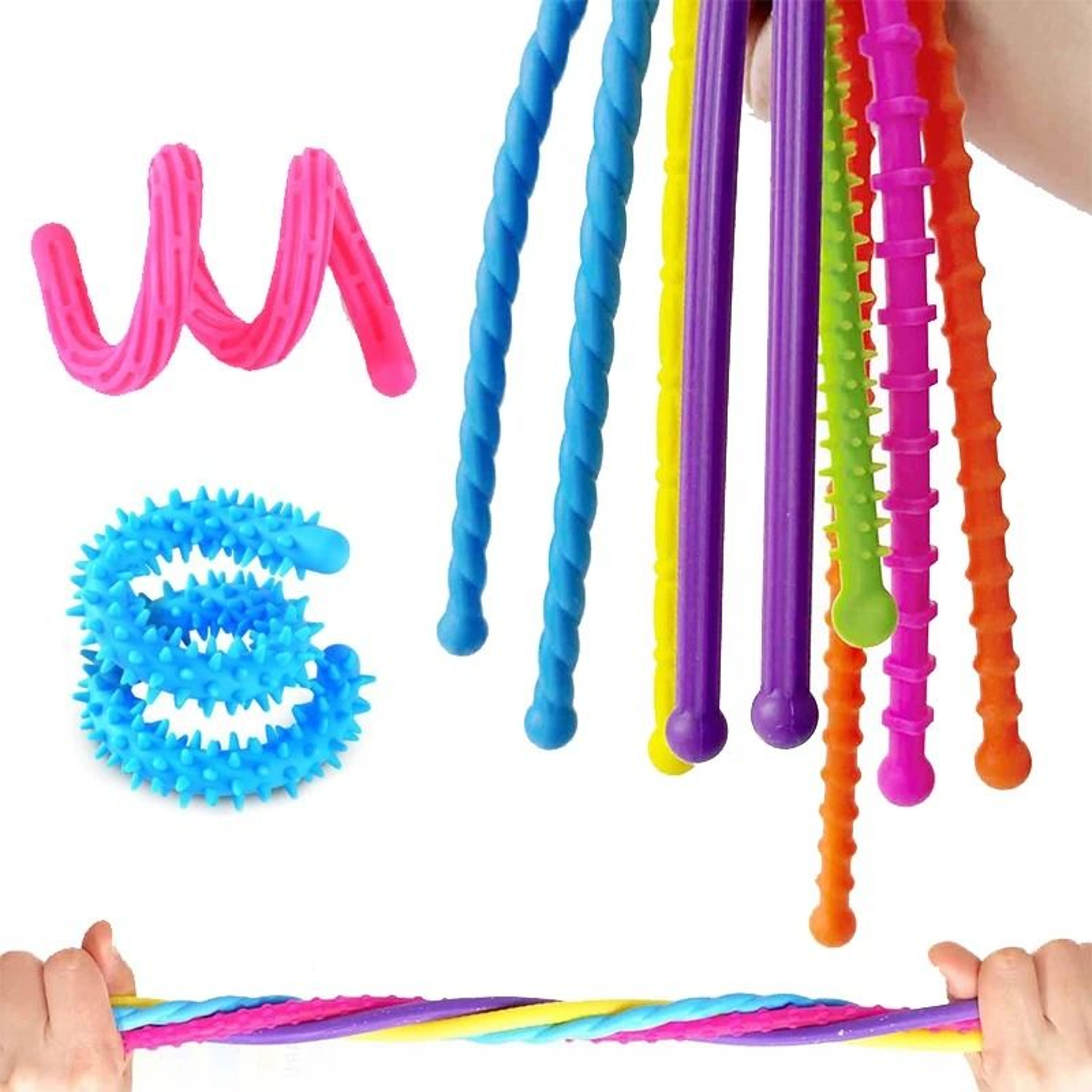 Textured Sensory Fidget Sticks 0