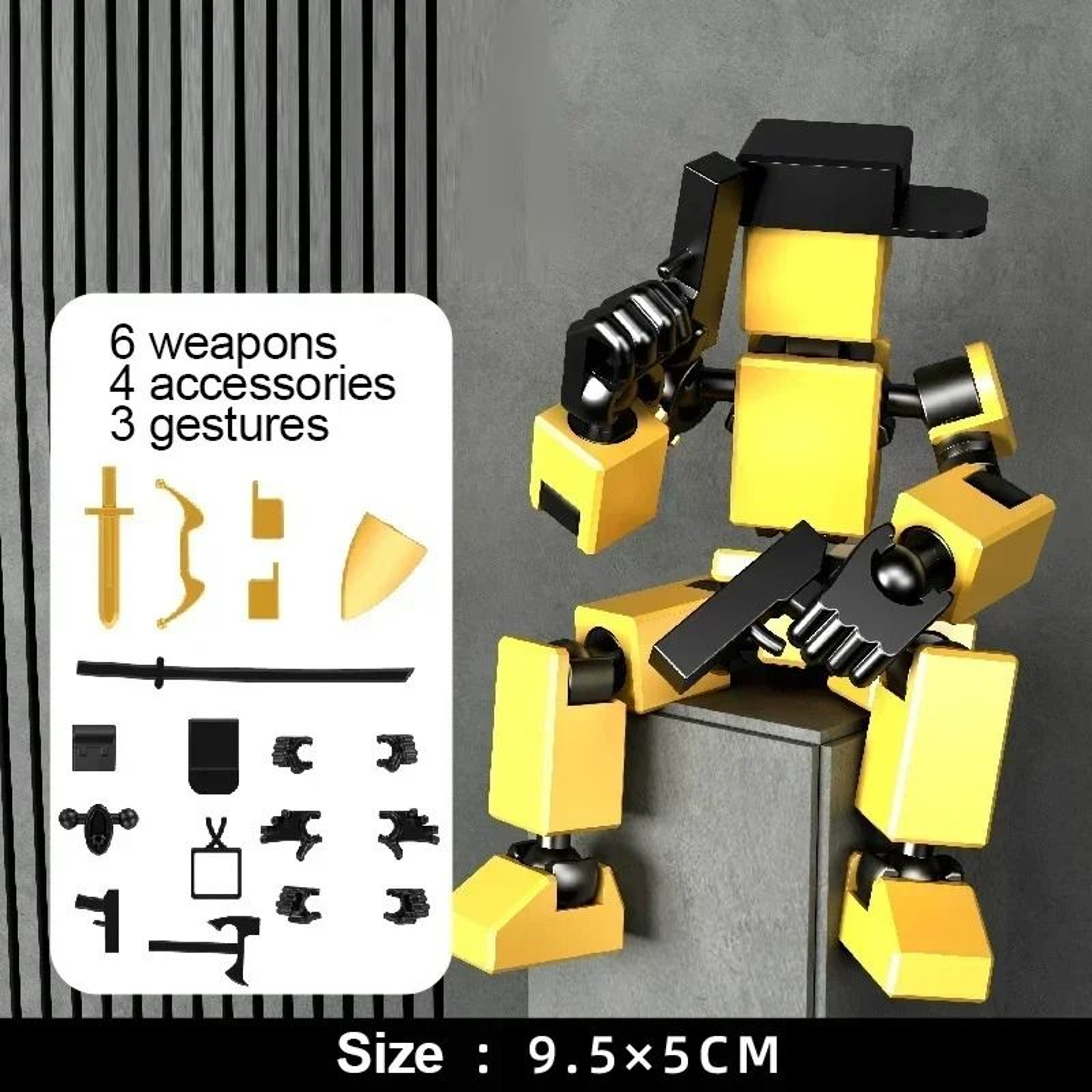 Shapeshift Robot 30 Action Figure Multi Jointed Poseable Mannequin Toy 10
