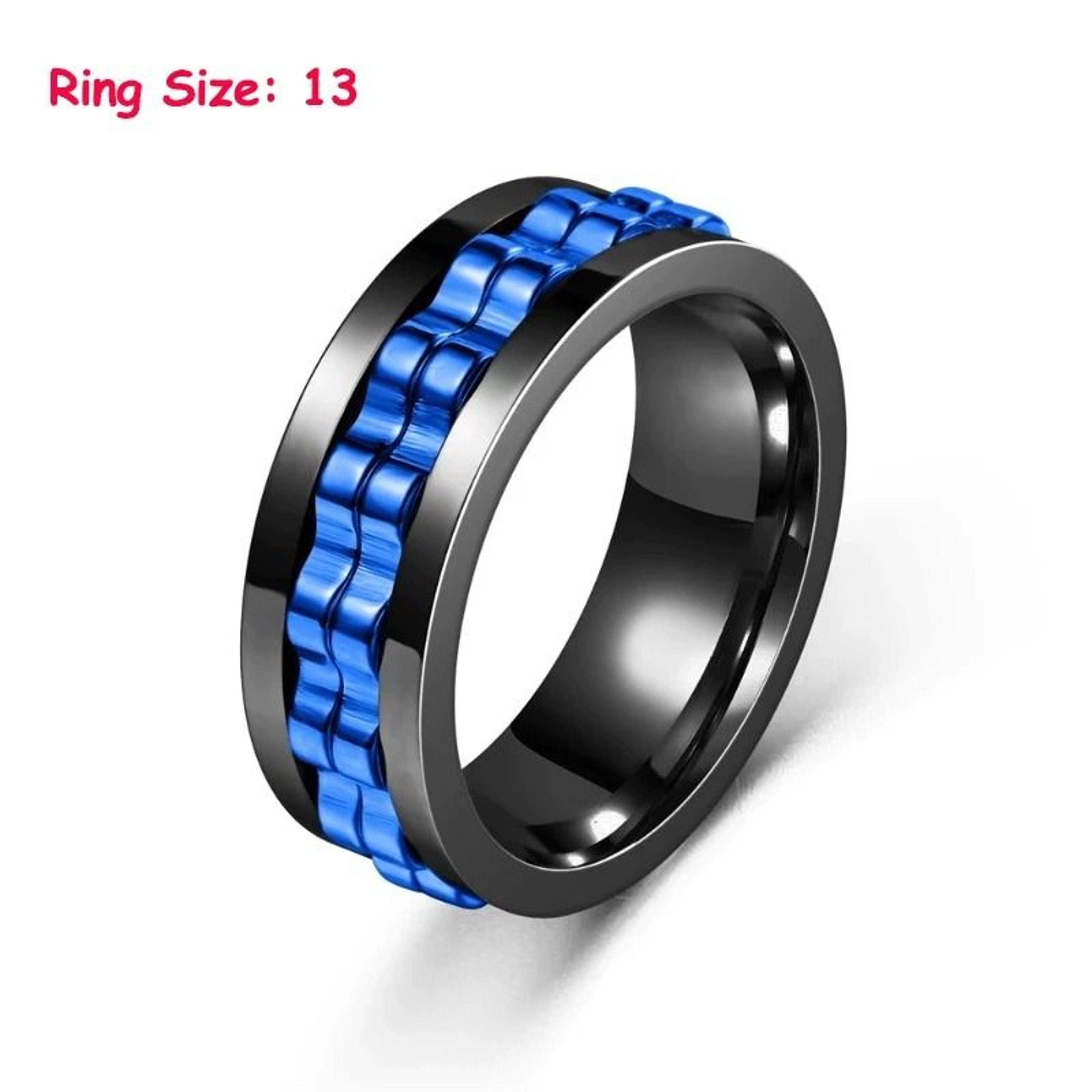 Metal Fidget Ring EDC Ratchet Spinner Stress Relief Accessory 11