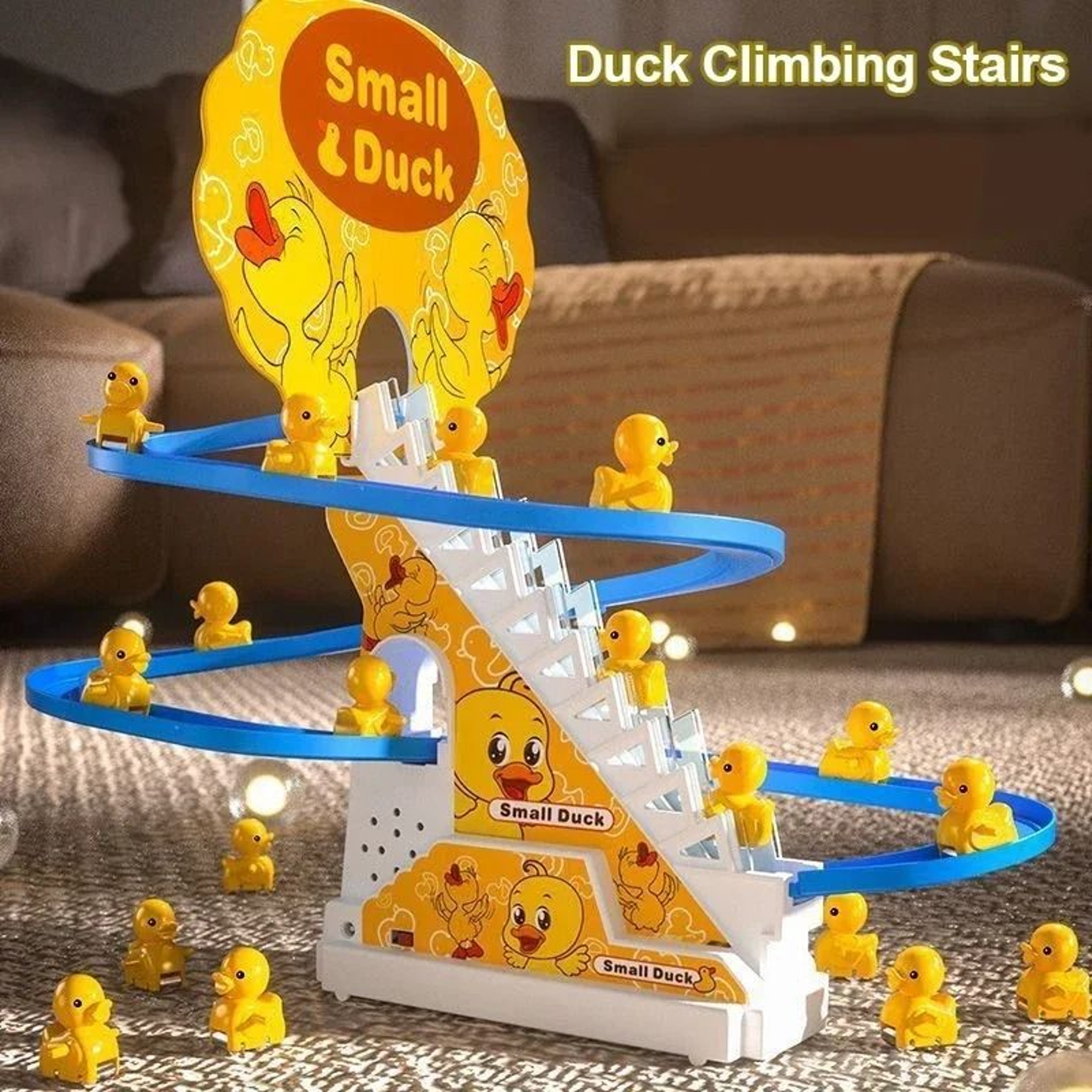 Climbing Duck Slide Toy With Music And Lights Interactive Toddler Toy 1