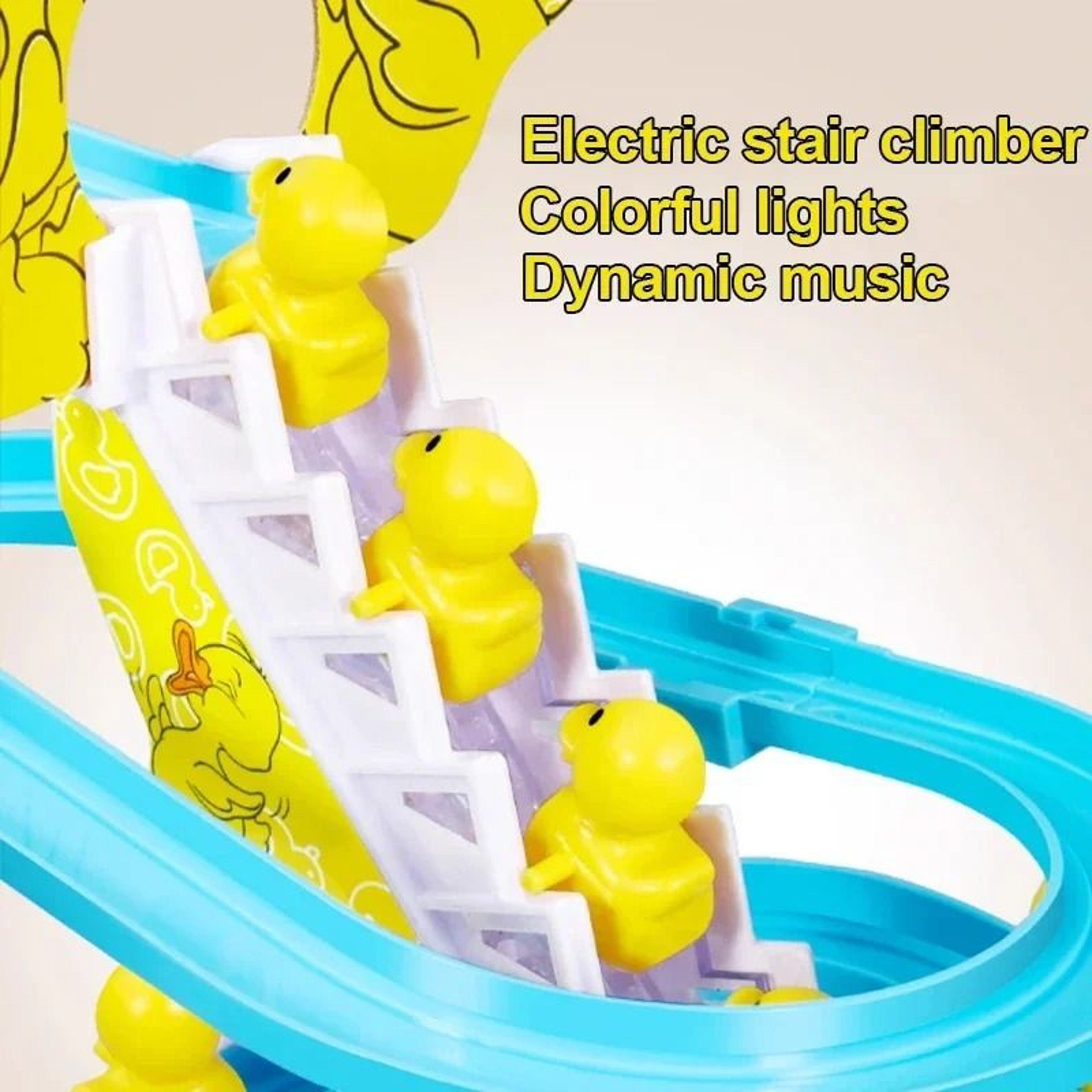 Climbing Duck Slide Toy With Music And Lights Interactive Toddler Toy 4