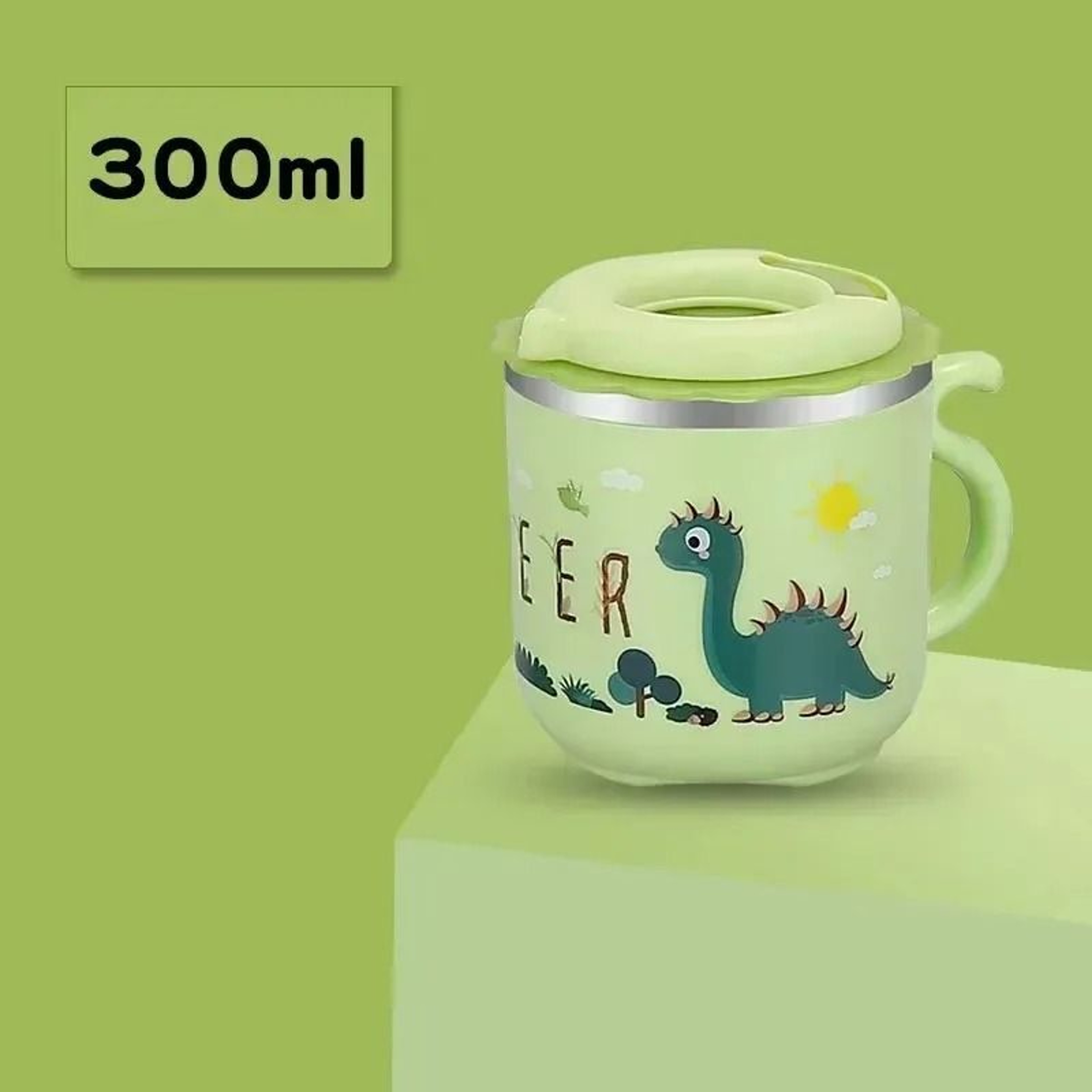 Kids Straw Water Bottle Leakproof Cartoon Sippy Cup 101 Fl Oz 7