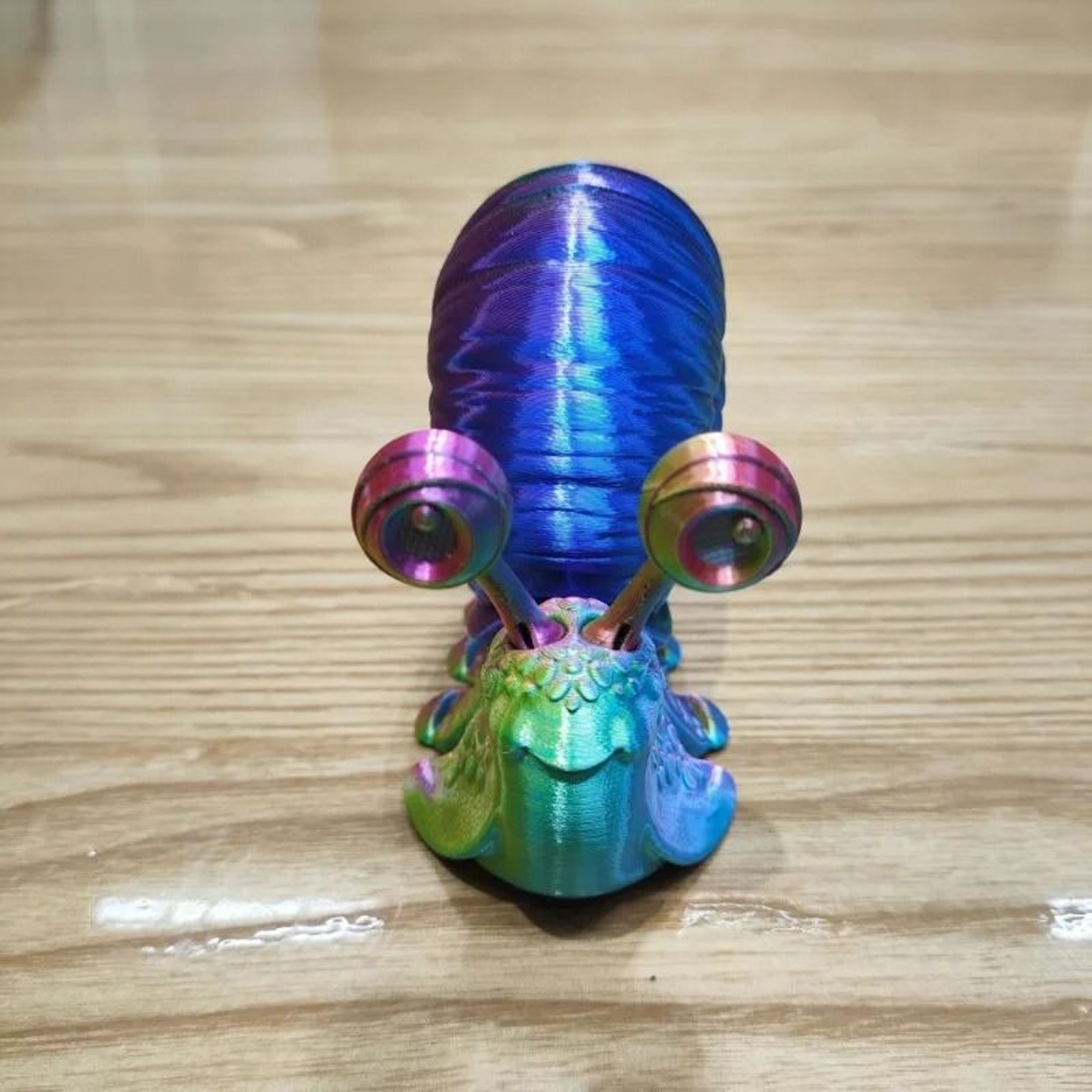 Articulated Snail Figurine 3D Printed Collectible Desktop Decor 6