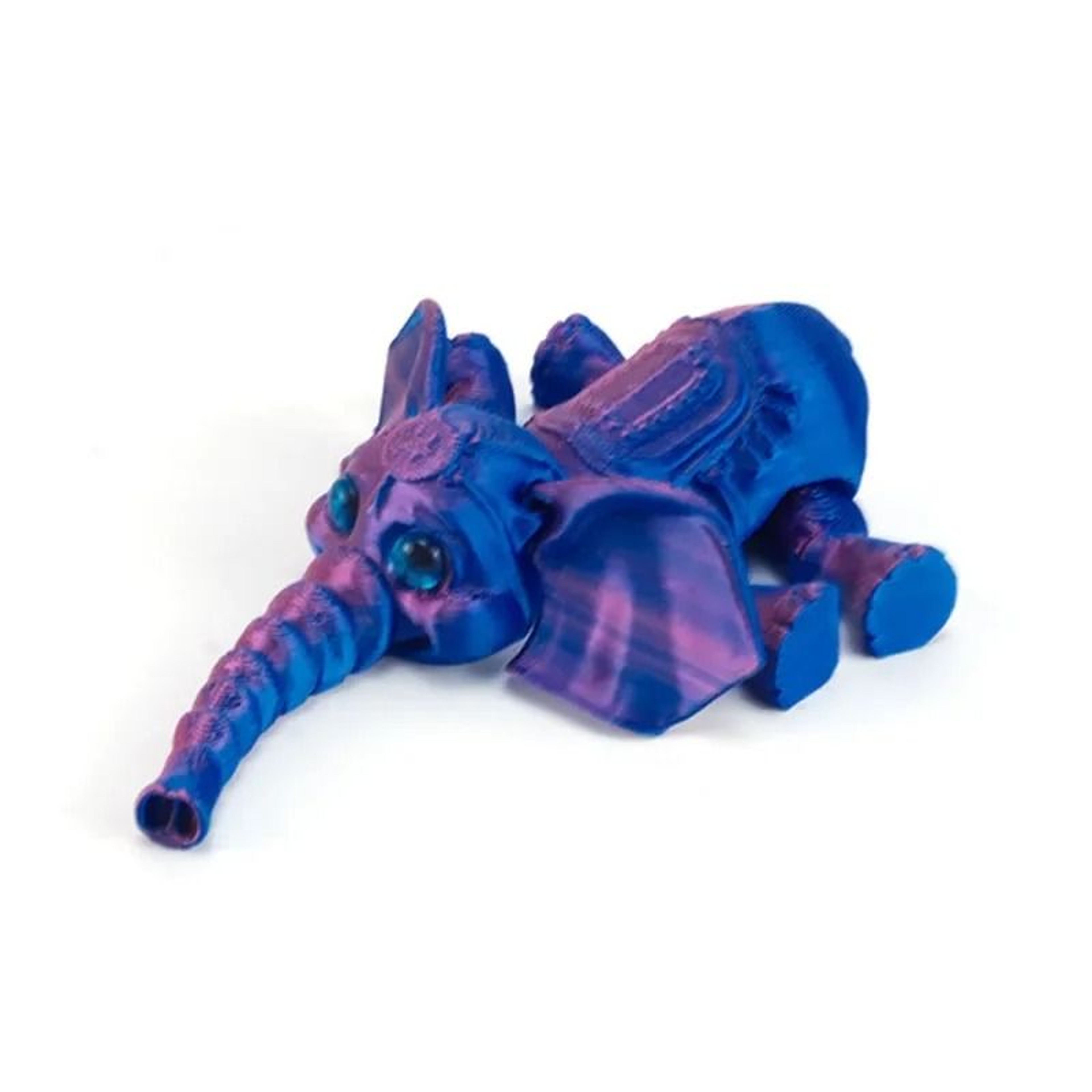 Articulated Elephant Figurine 3D Printed Collectible Desktop Decor 6