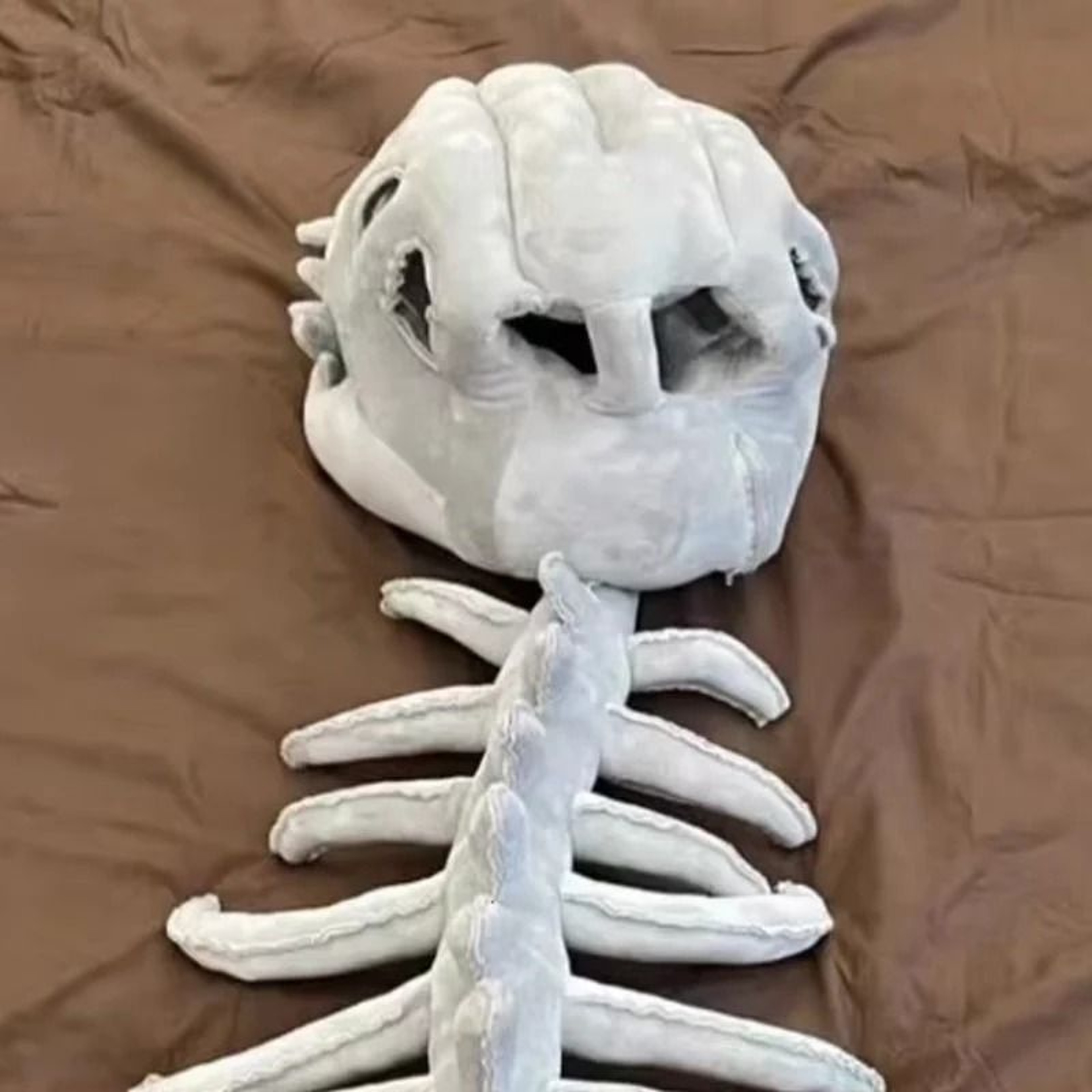 Wearable Dinosaur Skeleton Costume Plush Cosplay Prop 1