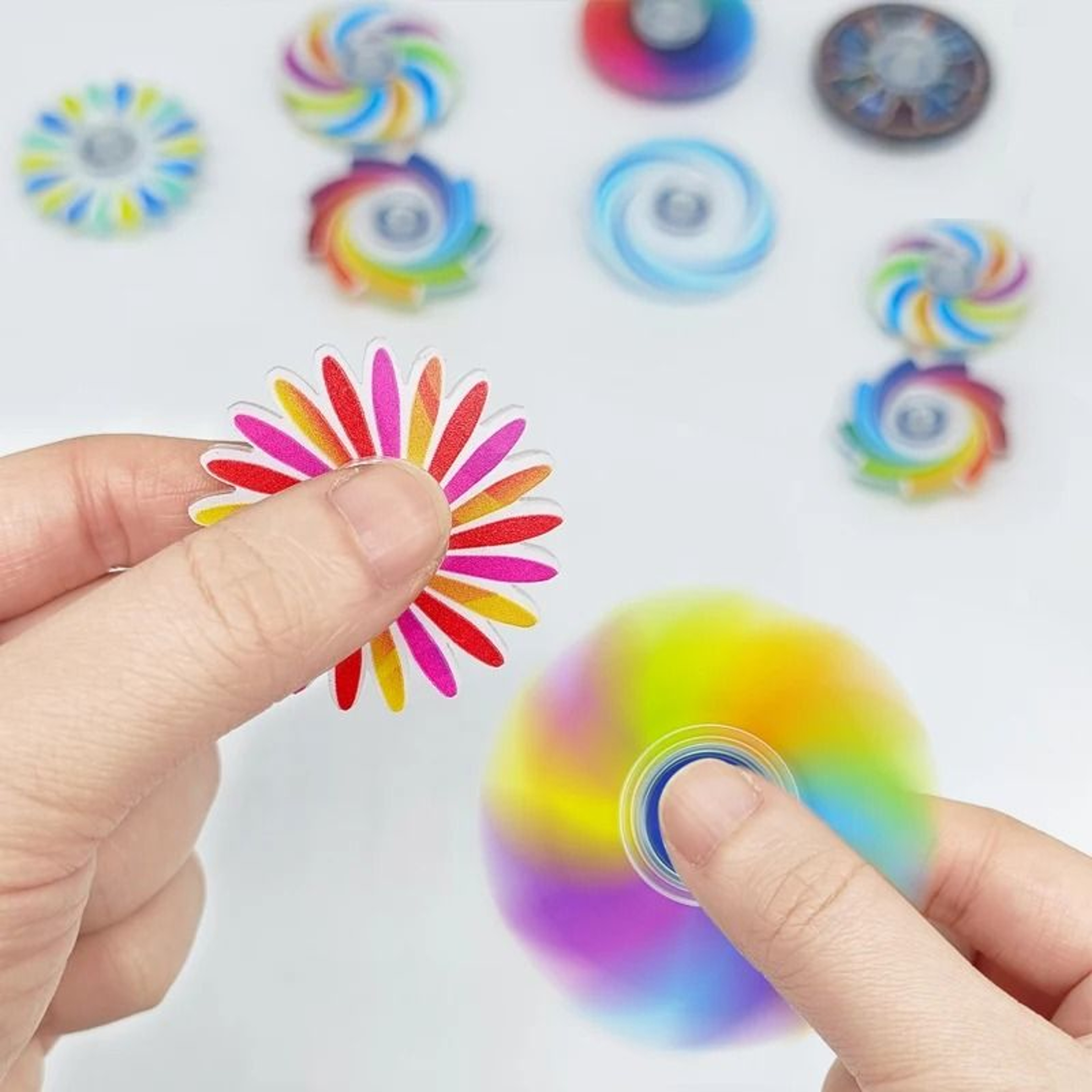 10 Pack Fidget Spinners Stress Relief Toy Set For Kids And Adults 0
