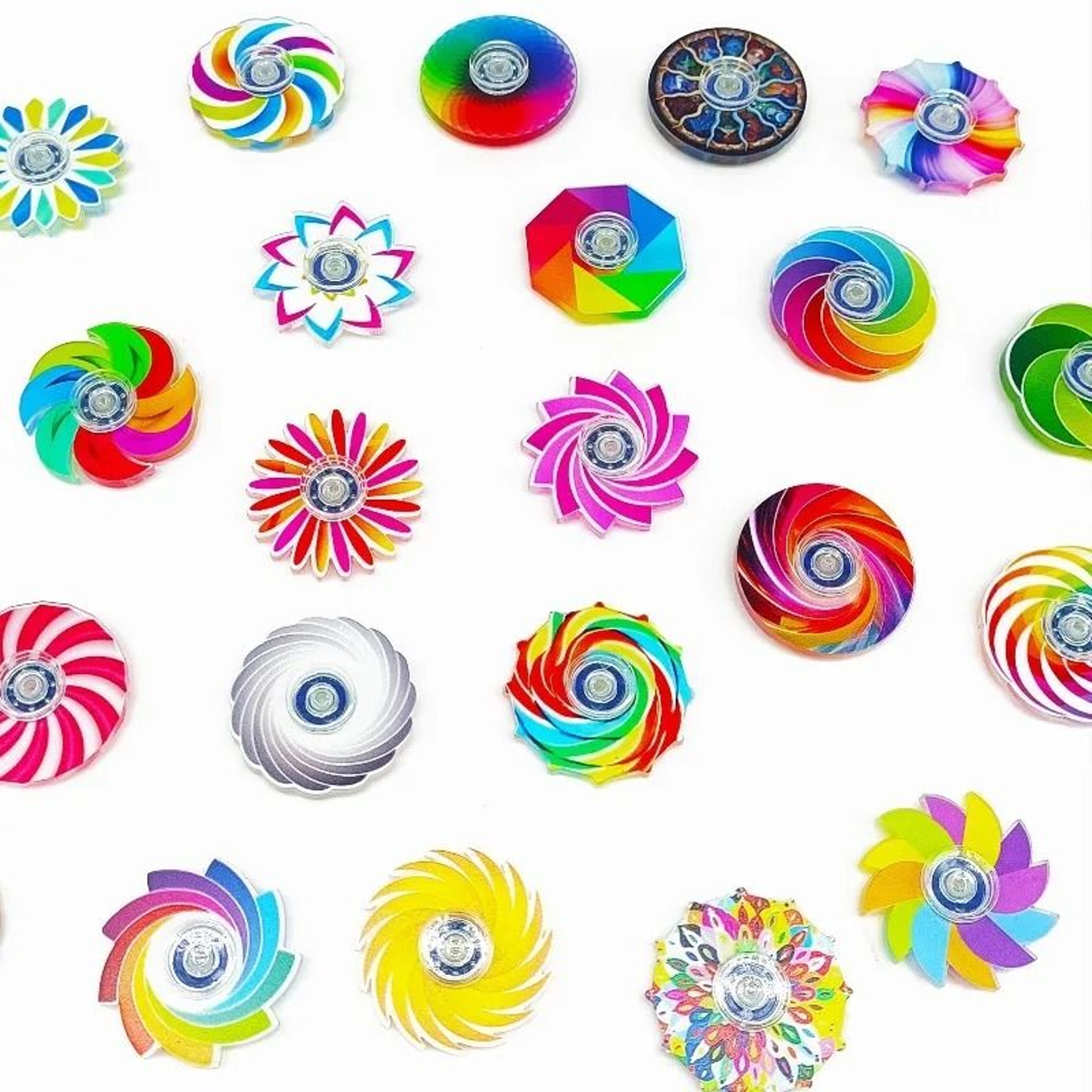 10 Pack Fidget Spinners Stress Relief Toy Set For Kids And Adults 5