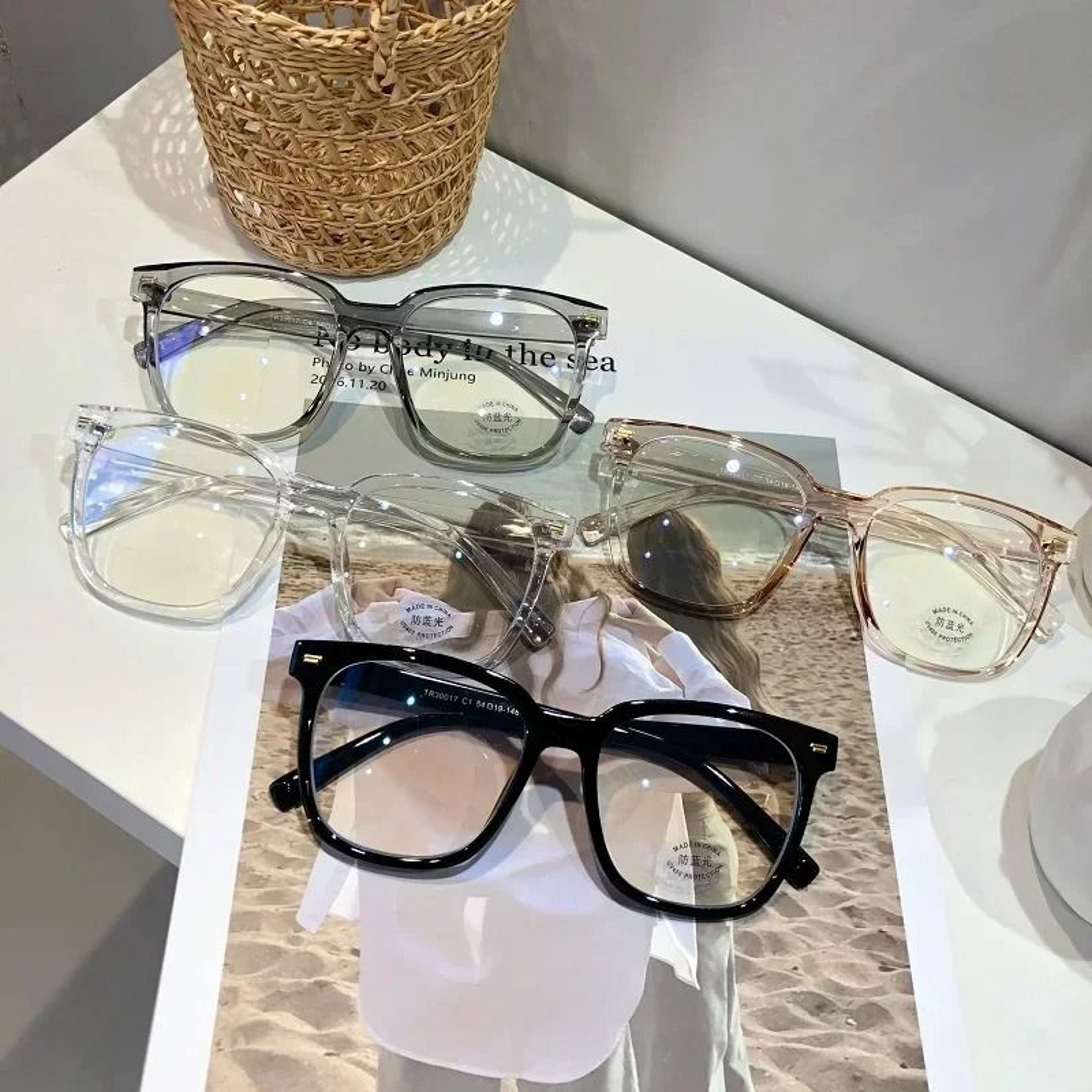 Blue Light Blocking Glasses Square Transparent Frame Eyewear 5