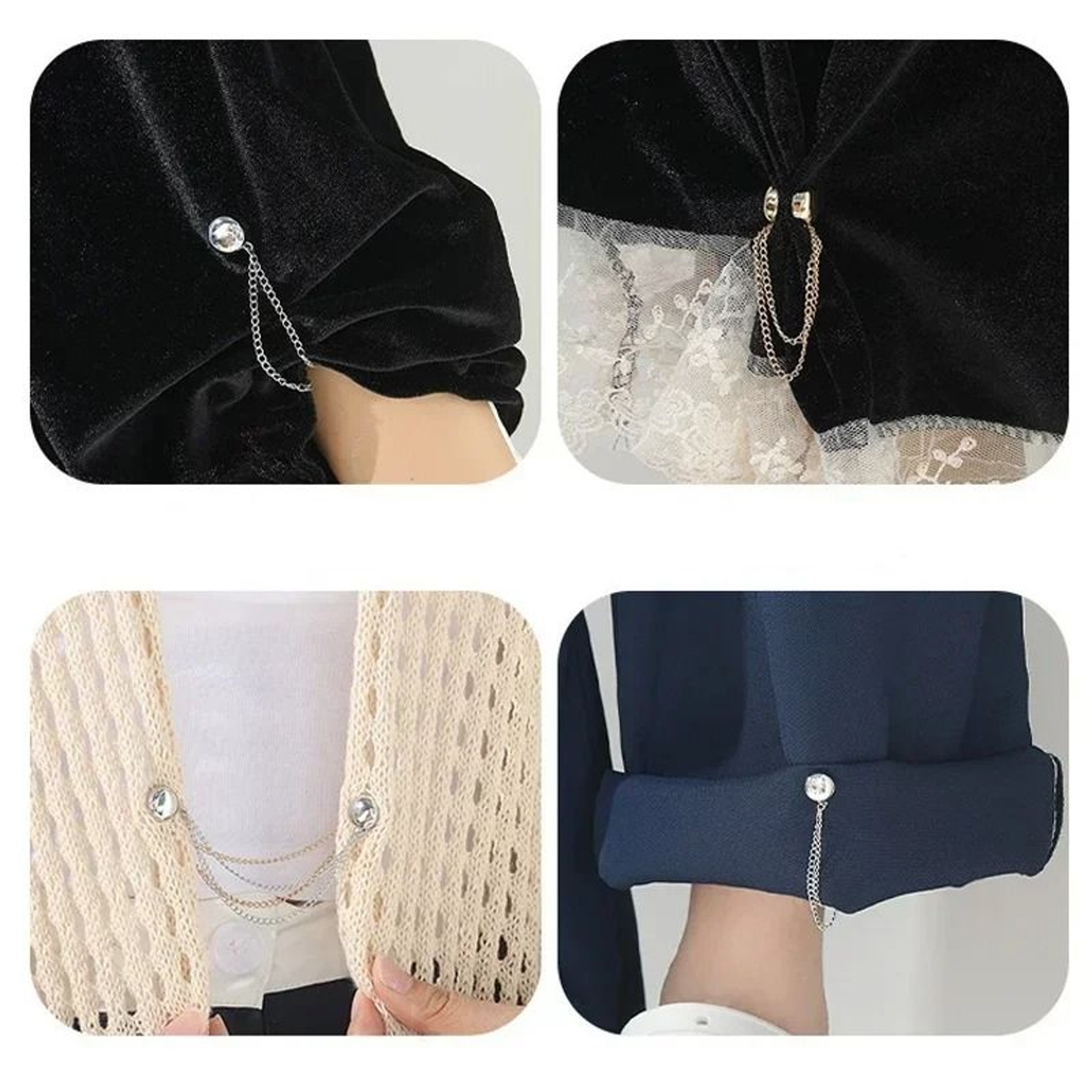 Magnetic Pant Leg Clips Adjustable Trouser Cinch Clips For Pants And Jeans 2
