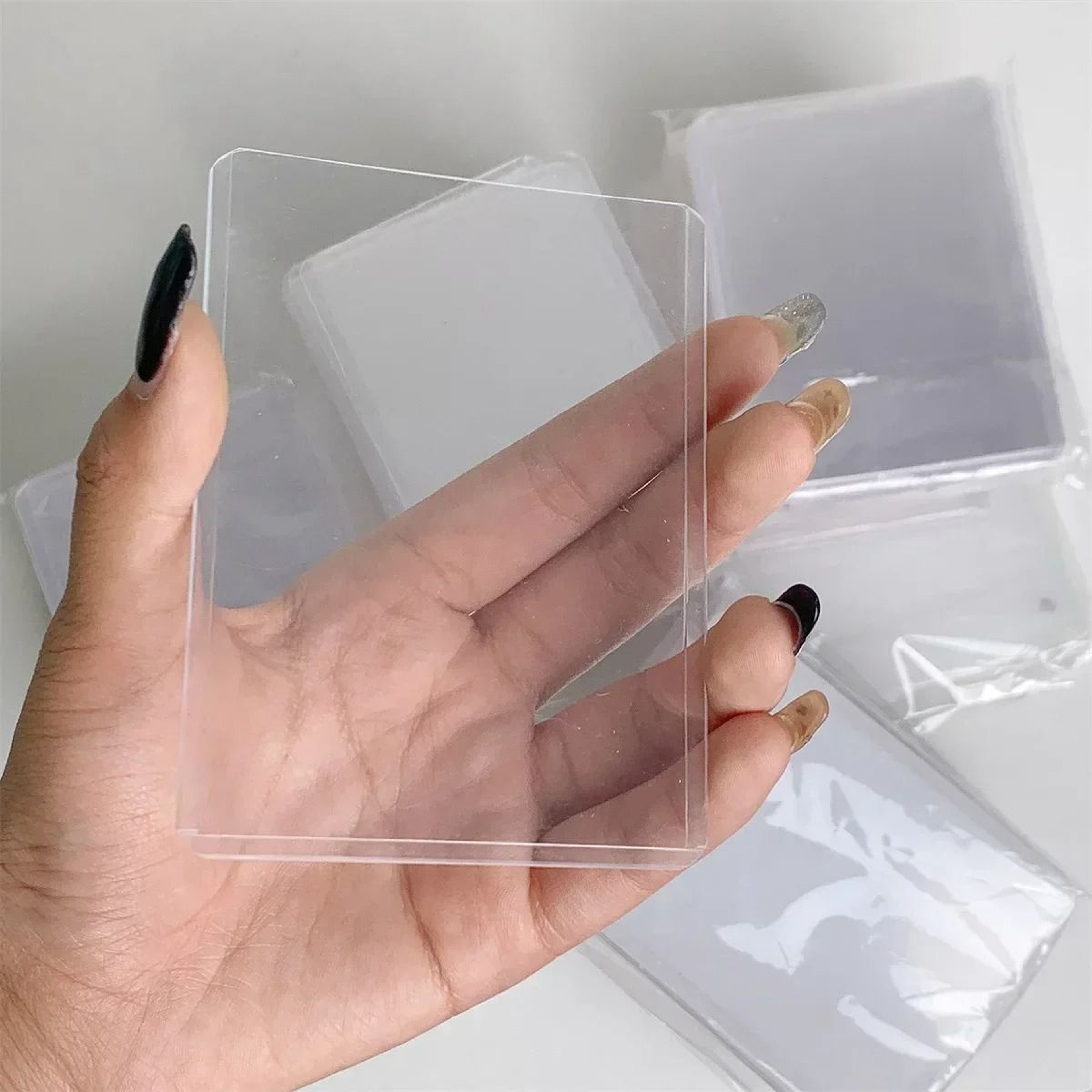 Hard Plastic Trading Card Sleeves Clear Protective Card Holders 2