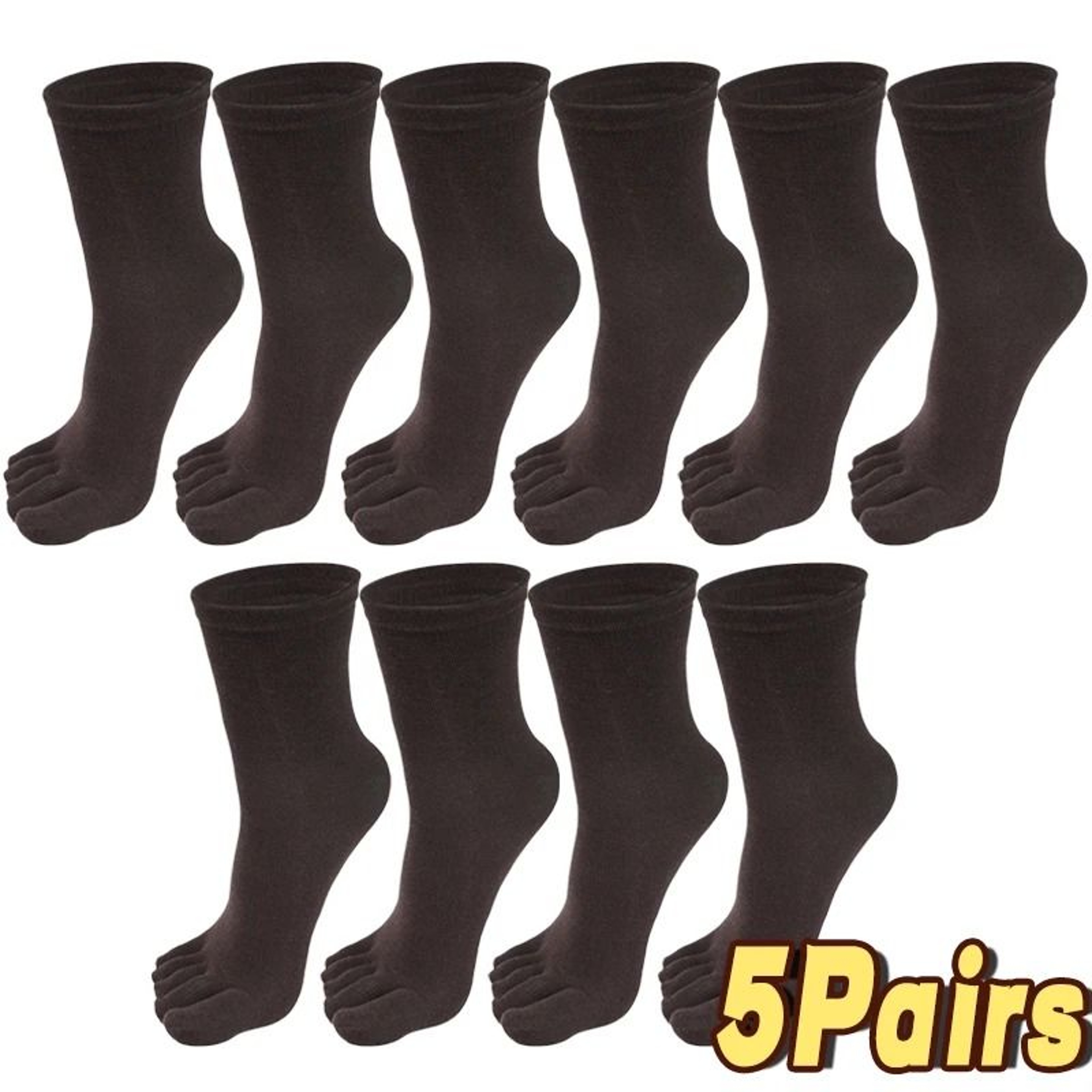 Mens Five Finger Toe Socks Breathable Athletic Split Toe Comfort Socks 25
