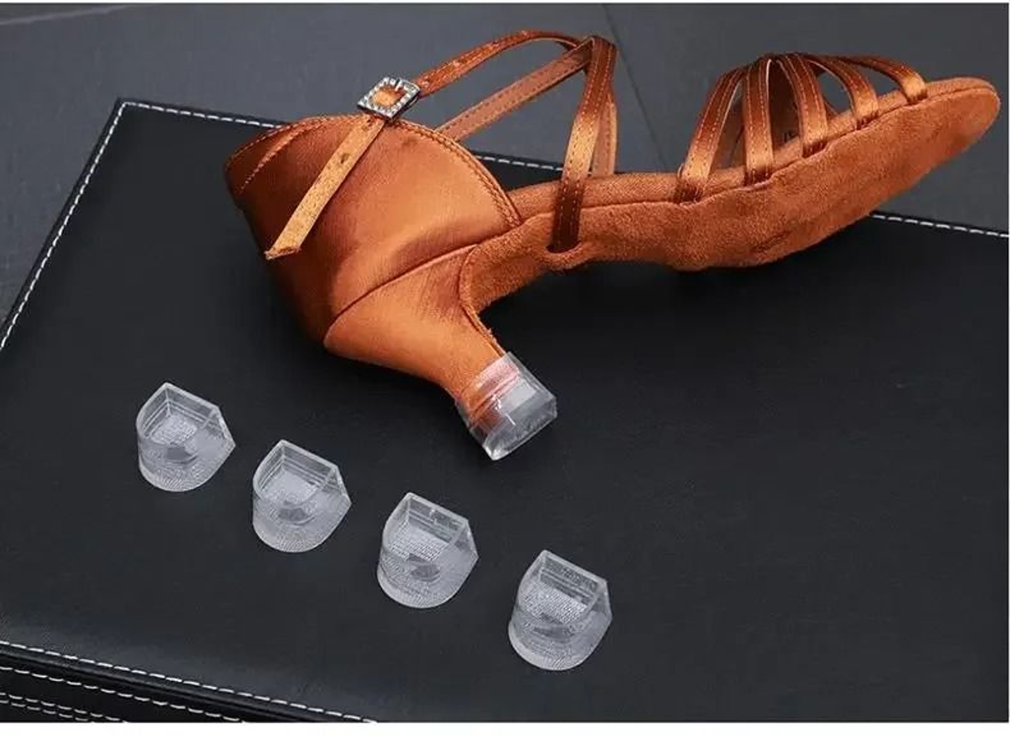 Silicone High Heel Protectors Anti Slip Stiletto Heel Caps For Dress Shoes 5